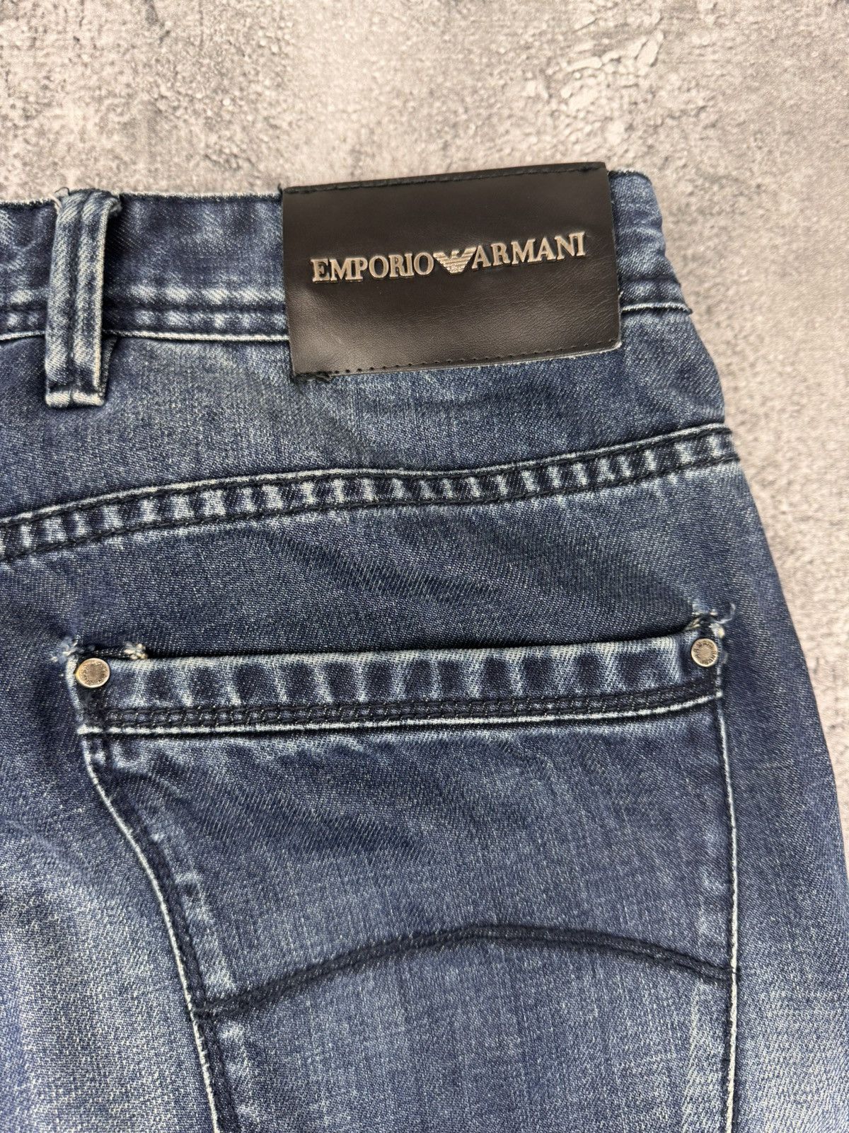 Emporio Armani Emporio Armani Men Denim Pants Jeans Blue Straight Fit Size US 34 / EU 50 - 3 Thumbnail