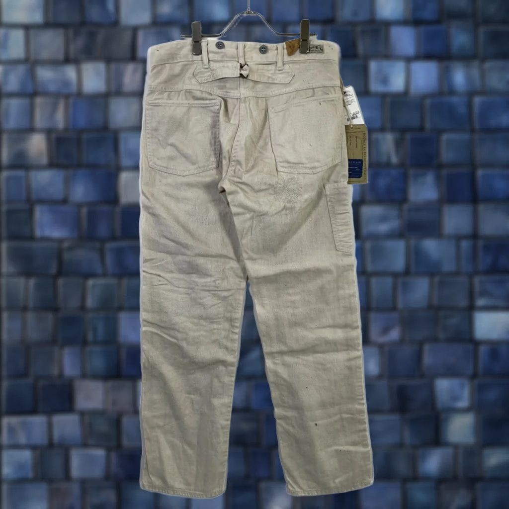 Ralph Lauren RRL Ralph Lauren Carpenter Pants Size 30×30 Ivory Engineer Fit Repaired Men's Size US 30 / EU 46 - 1 Thumbnail