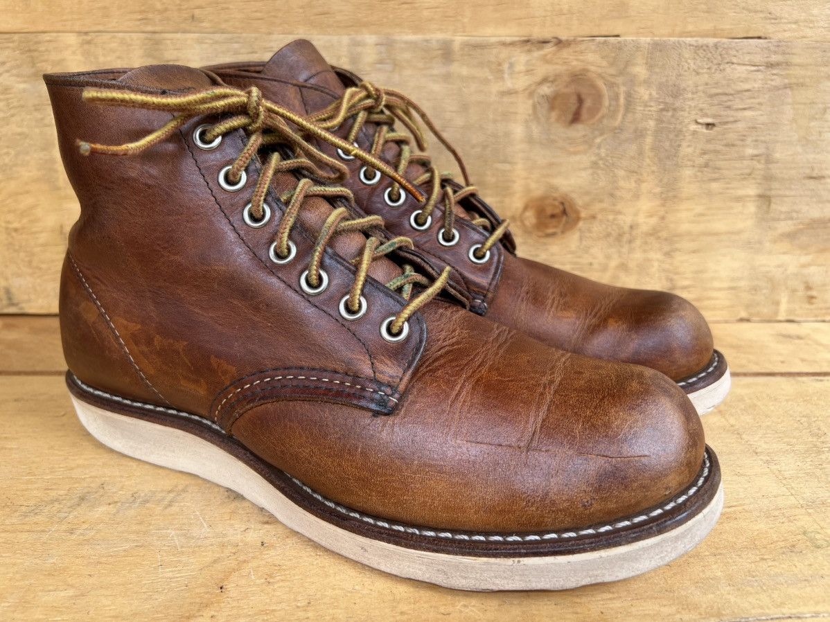 Red Wing Red Wing 9111 Classic Round Toe Brown Leather Boots Size US 7 / EU 40 - 6 Thumbnail