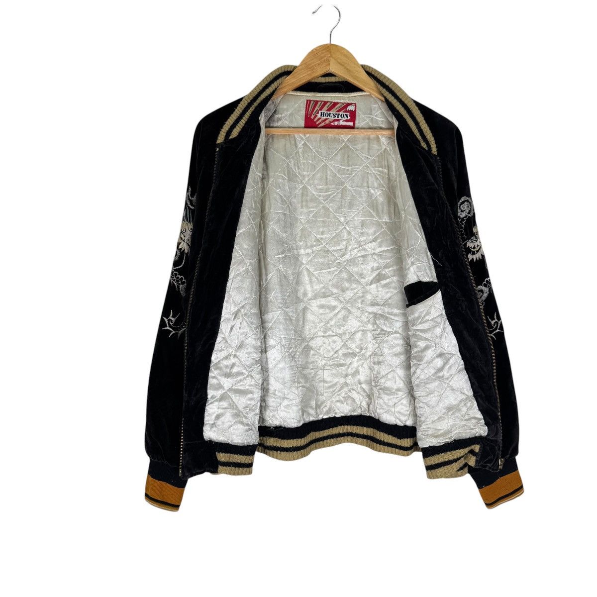 Japanese Brand ☀️HOUSTON JAPAN SPIDERWEB VELVET SUKAJAN JACKET Size US L / EU 52-54 / 3 - 9 Thumbnail