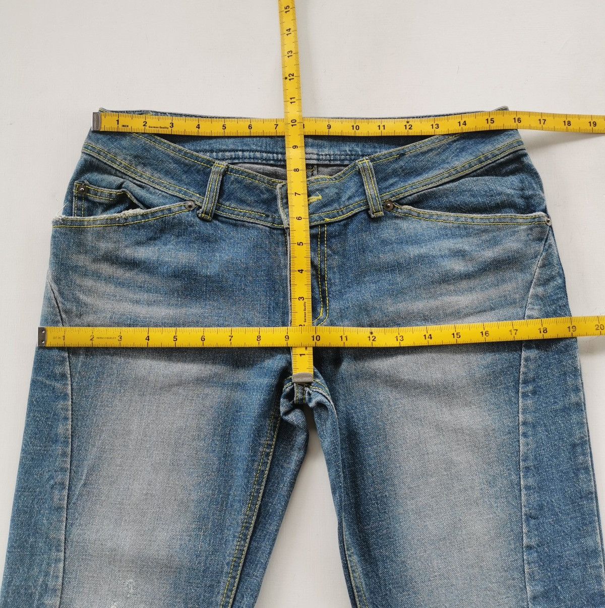 Other Imaginary Landscape IL Basis Flared Bootcut Jeans Size 32" / US 10 / IT 46 - 9 Thumbnail
