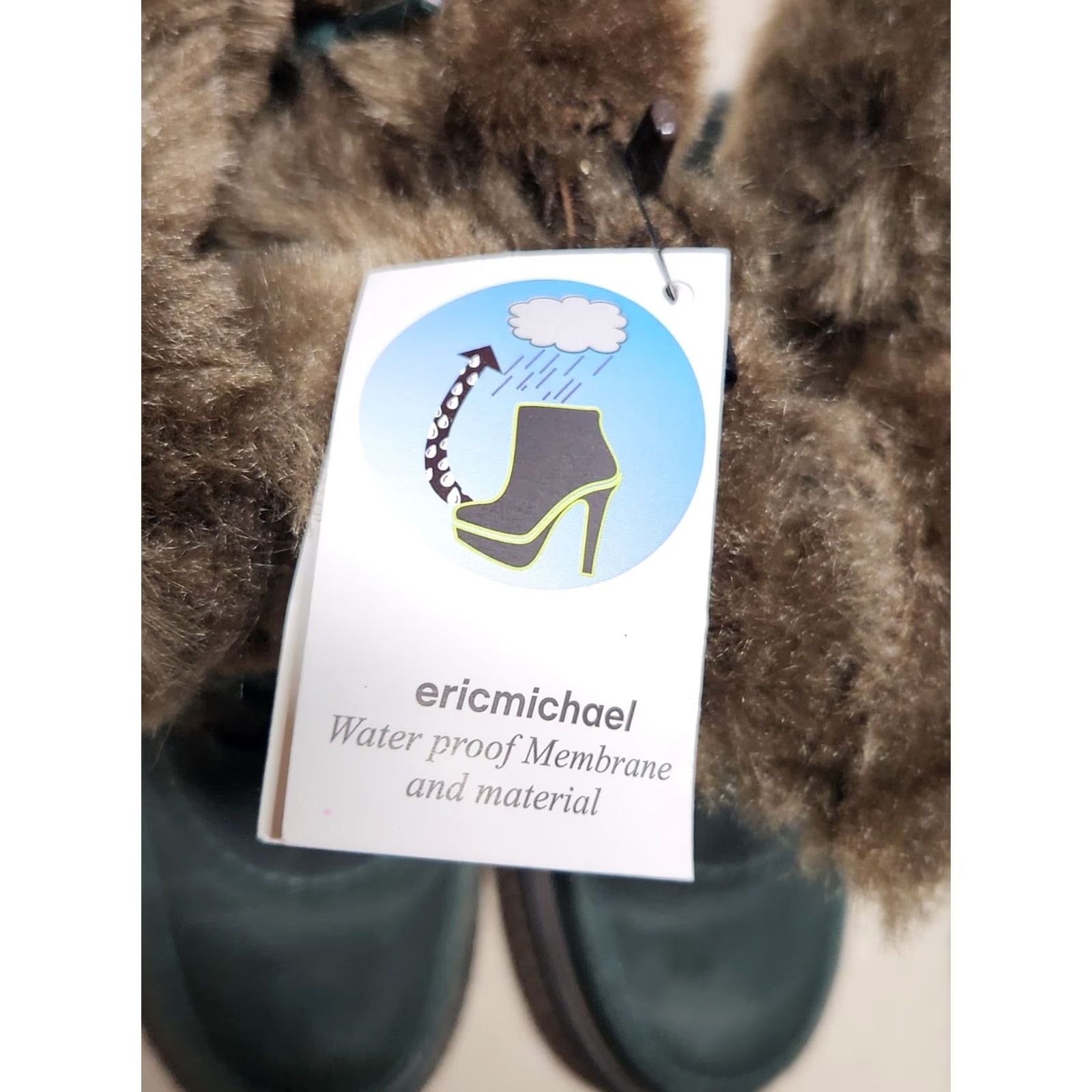 Vintage VINTAGE Eric Michael Boots Snow Boot Fur Lined Lace Up Green 9 Women Winter Gail Size US 9 / IT 39 - 4 Thumbnail