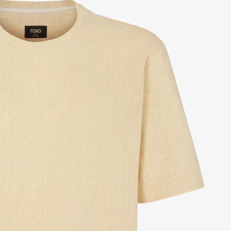 Fendi o1w1db10325 FY0936 T-Shirt in Beige Size US M / EU 48-50 / 2 - 6 Thumbnail