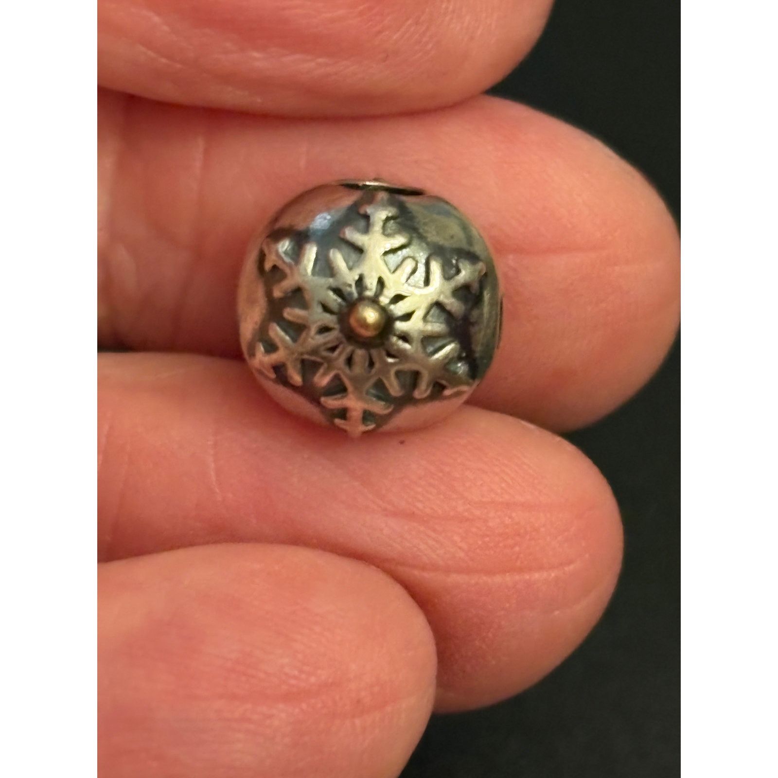 pandora Pandora Snowflake Charm Sterling Silver S925 ALE Size ONE SIZE - 1 Thumbnail