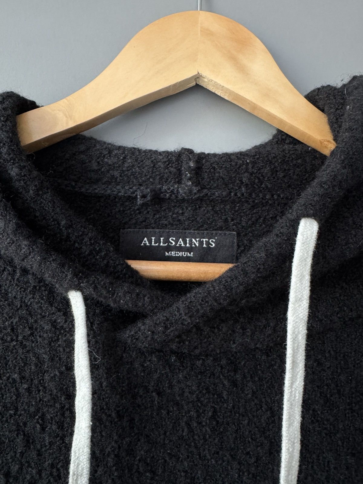 Allsaints ALLSAINTS Hawk Black Oversized Hoodie DRKSHDW Style Size US M / EU 48-50 / 2 - 2 Thumbnail