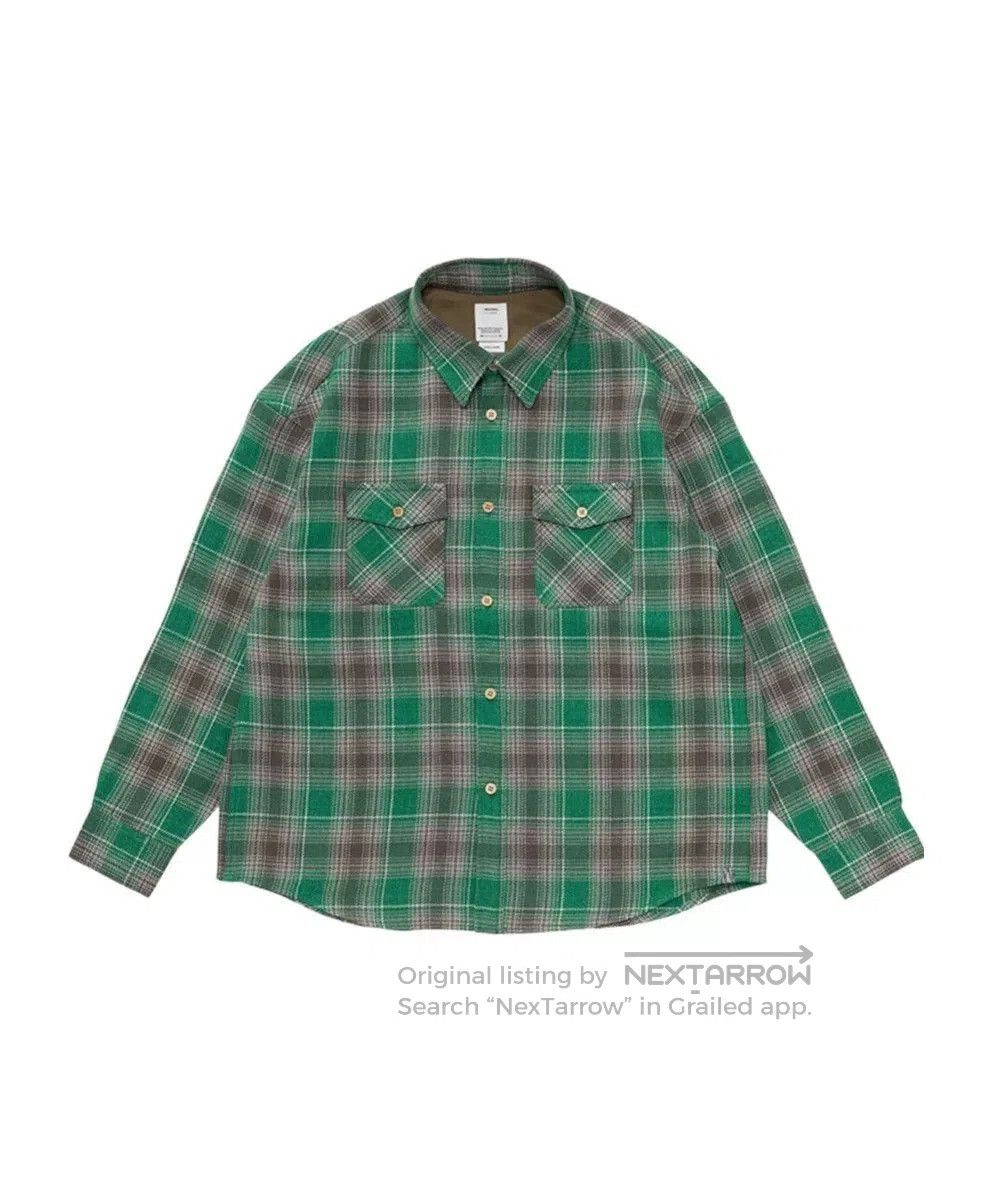 Visvim visvim green plaid shirt for spring. Size US M / EU 48-50 / 2 - 4 Thumbnail