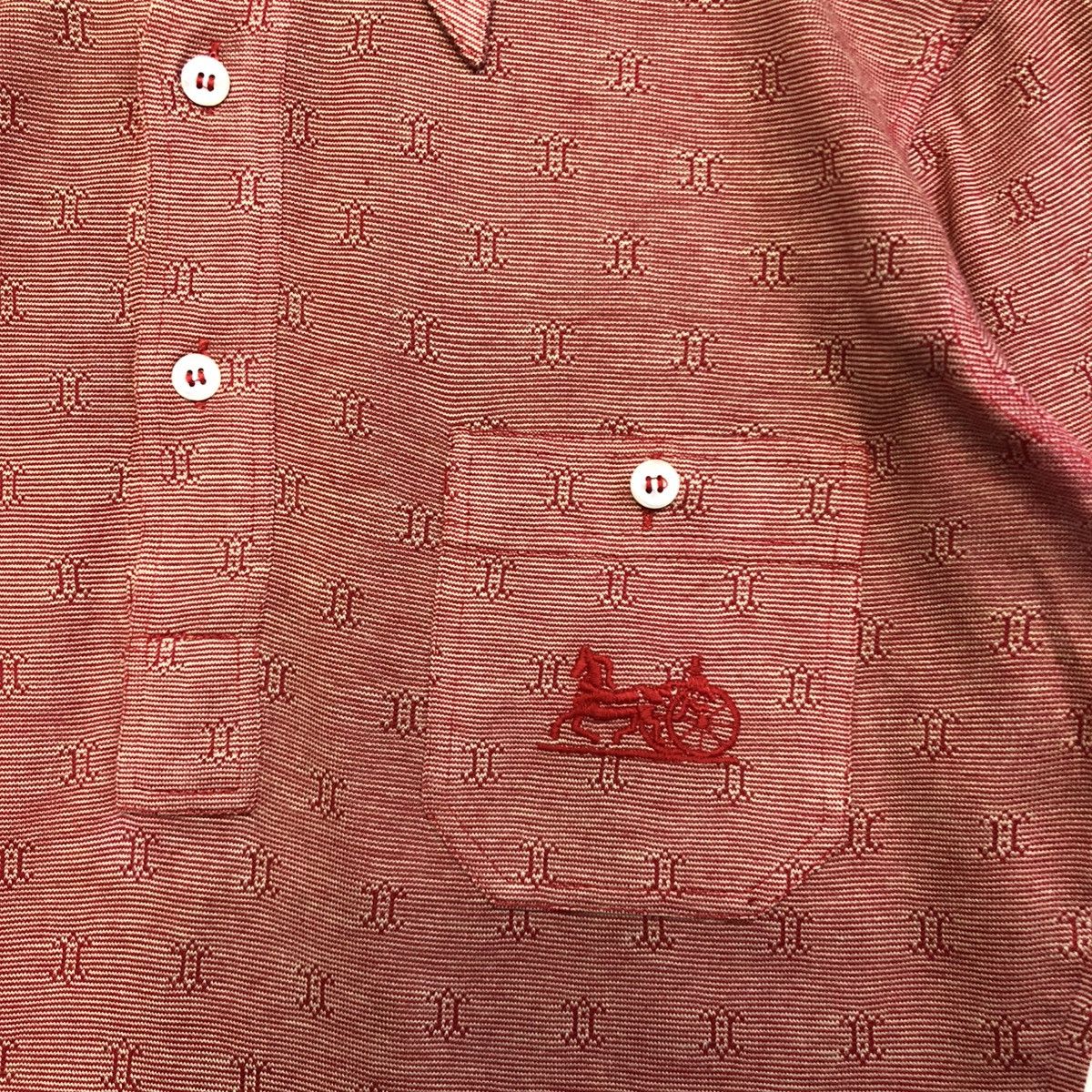 Celine Vintage CELINE Paris Monogram Retro Design Polo Shirt Size US S / EU 44-46 / 1 - 6 Thumbnail