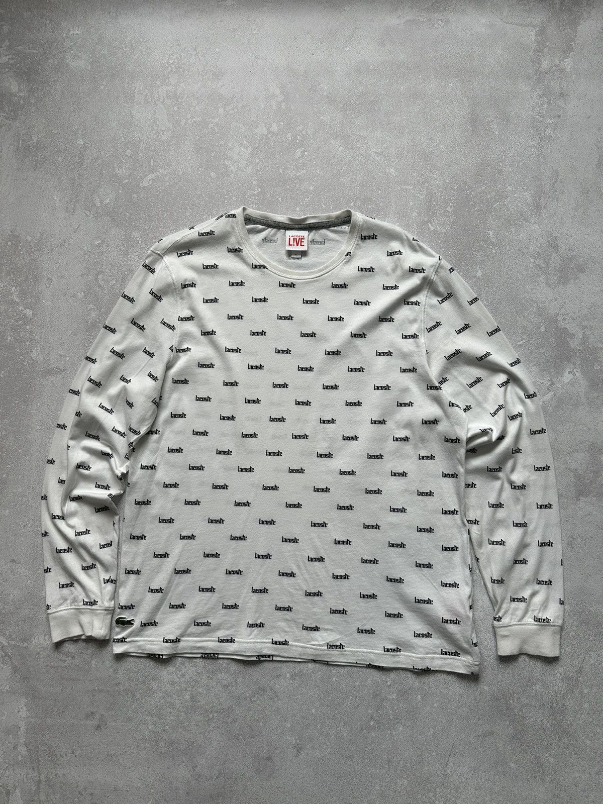 Designer × Lacoste Long sleeve T-shirt Lacoste Live Size XL Monogram Size US XL / EU 56 / 4 - 1 Thumbnail
