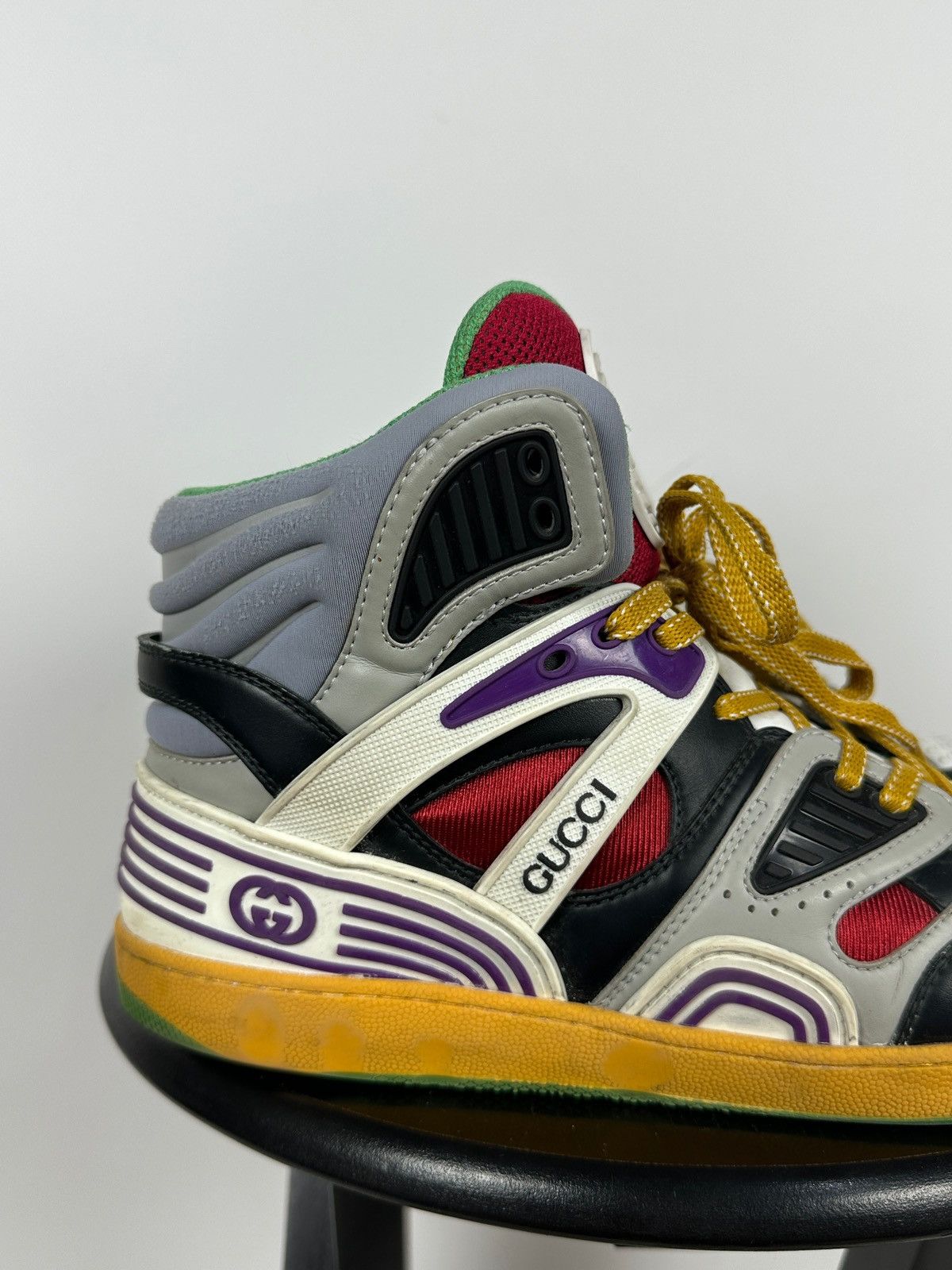 Gucci Gucci Basket Hi Top Sneakers Size US 8.5 / EU 41-42 - 10 Thumbnail