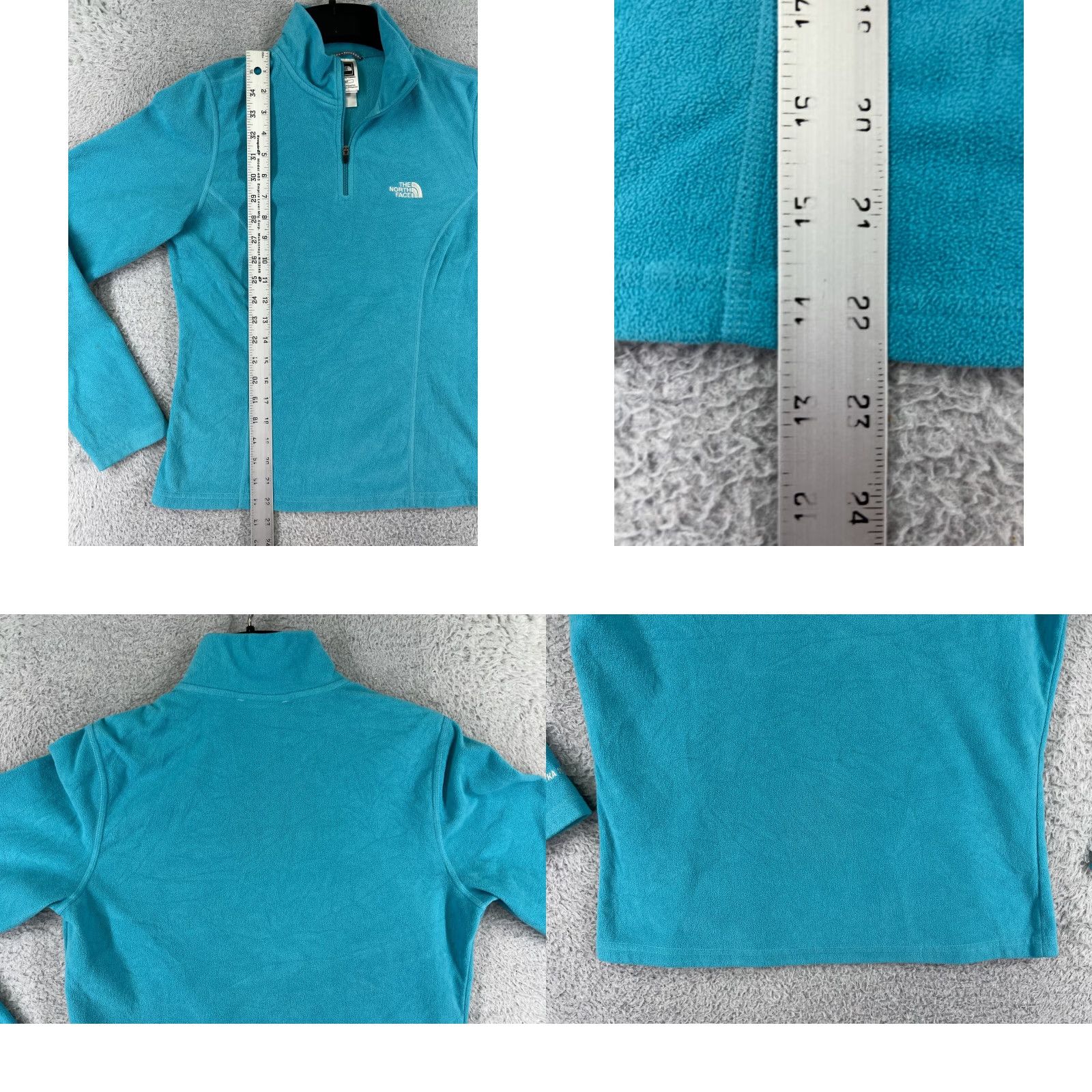 The North Face The North Face Sweater Women Small Blue TKA 100 Polyester Fleece Mock Neck Pullover Casual Fall Winter Size S / US 4 / IT 40 - 9 Thumbnail