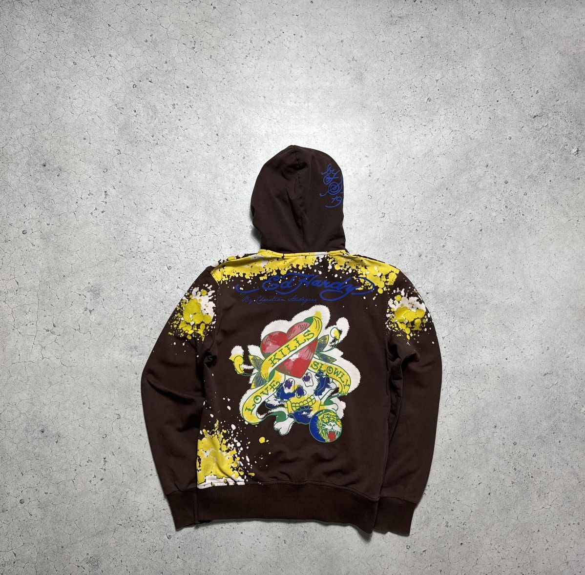 Ed Hardy Ed Hardy by Christian Audigier Women’s Full Zip Hoodie Size L / US 10 / IT 46 - 1 Thumbnail