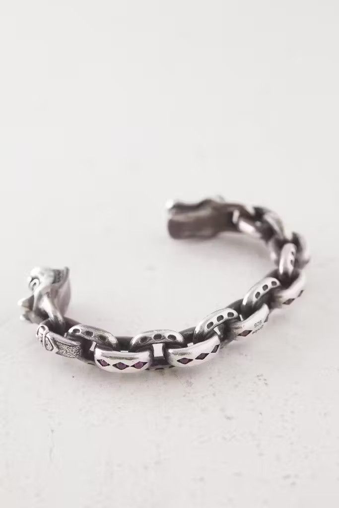 Gaboratory Gucho G-Dog emeralds/sapphires bracelet Size ONE SIZE - 6 Thumbnail