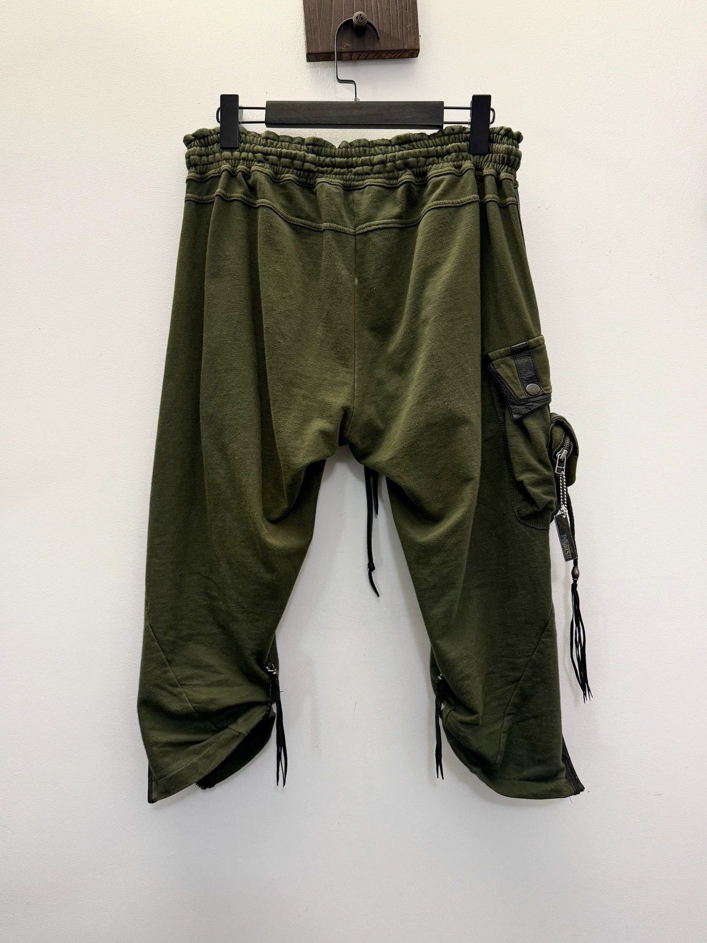 KMRii Kmrii Vintage Unisex Leather Cord Waist Pocket Sweatpants S Size 26" / US 2 / IT 38 - 9 Thumbnail