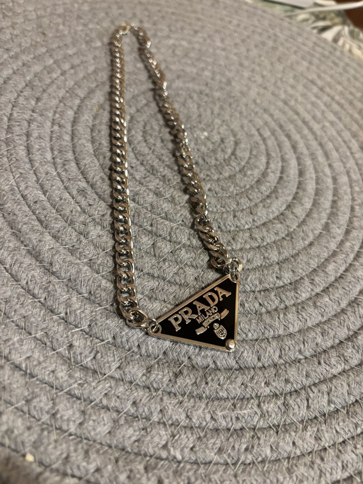 Prada Prada Chunky Spiked Chain Link Necklace | Grailed
