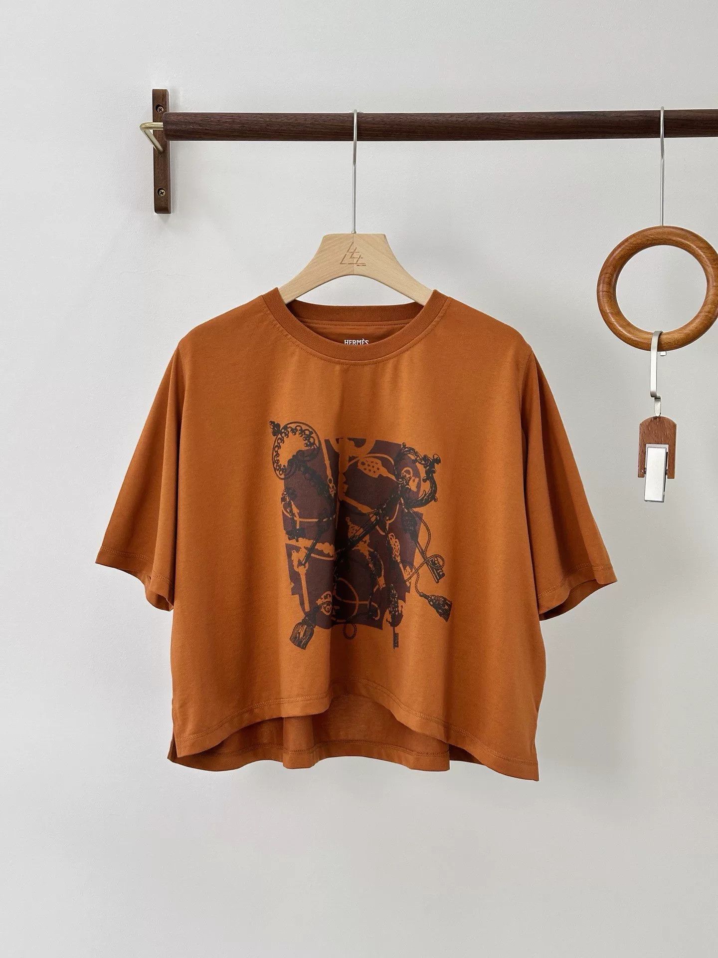 Hermes Hermes 25SS Women's Short Sleeve T-shirt Size US L / EU 52-54 / 3 - 1 Thumbnail