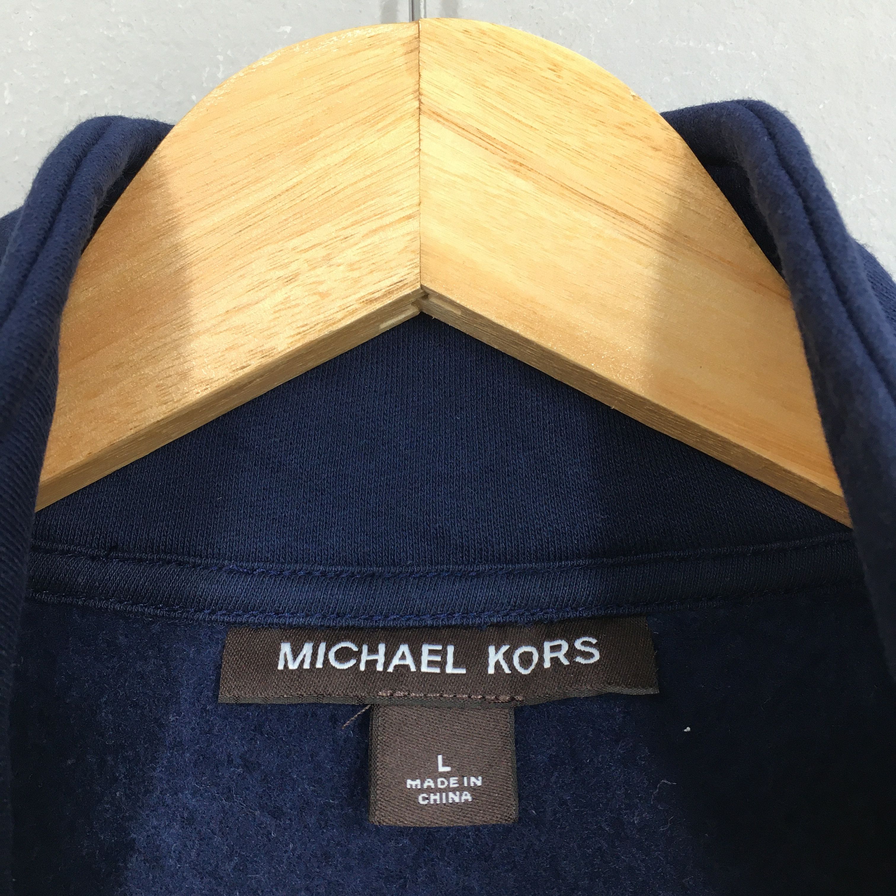 Michael Kors Michael Kors Usa Blue Half Zipper Sweatshirt Size Large Size US L / EU 52-54 / 3 - 5 Thumbnail