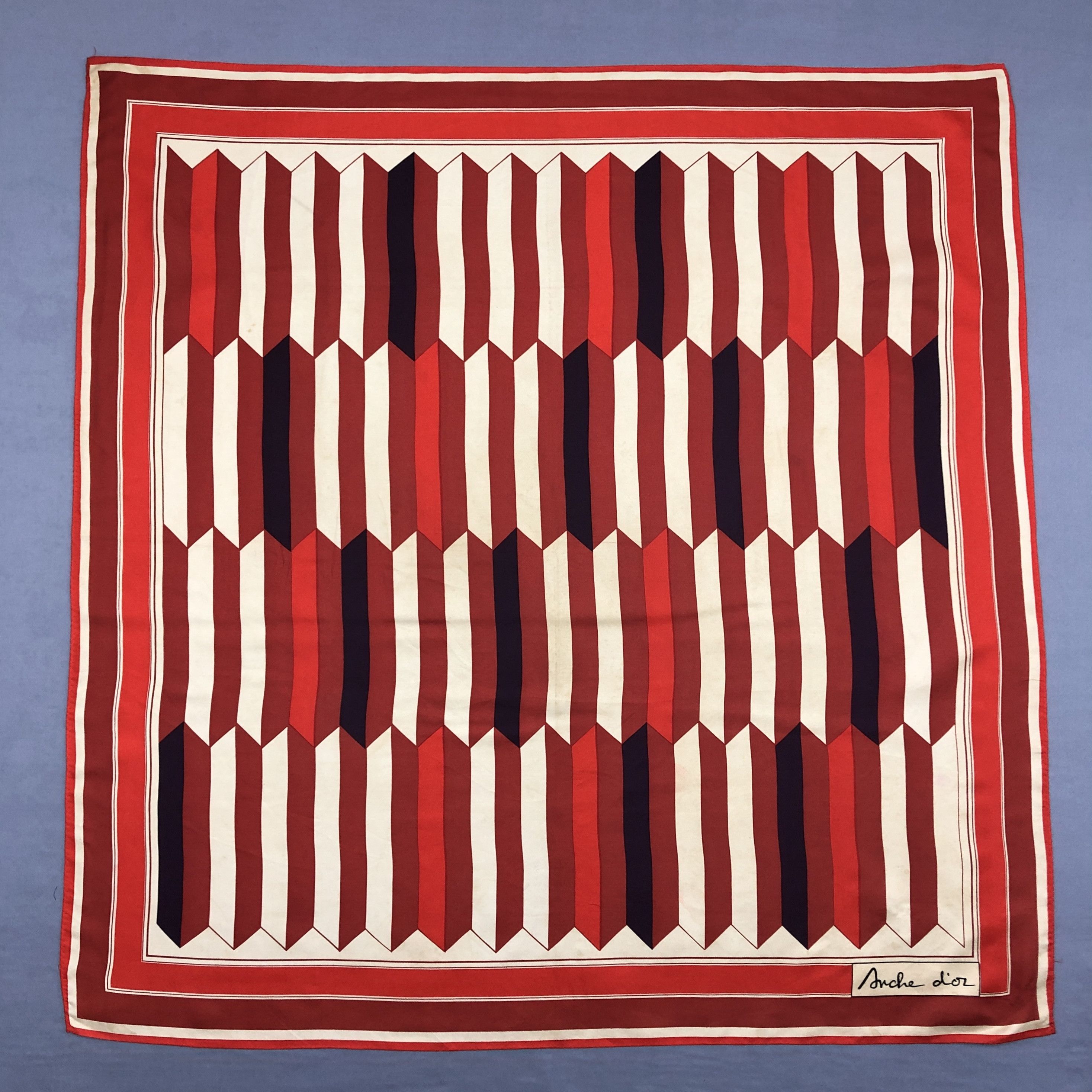 Japanese Brand Vintage SILK Scarf Twill Stole Wraps Scarves - GF60016 Size ONE SIZE - 1 Thumbnail