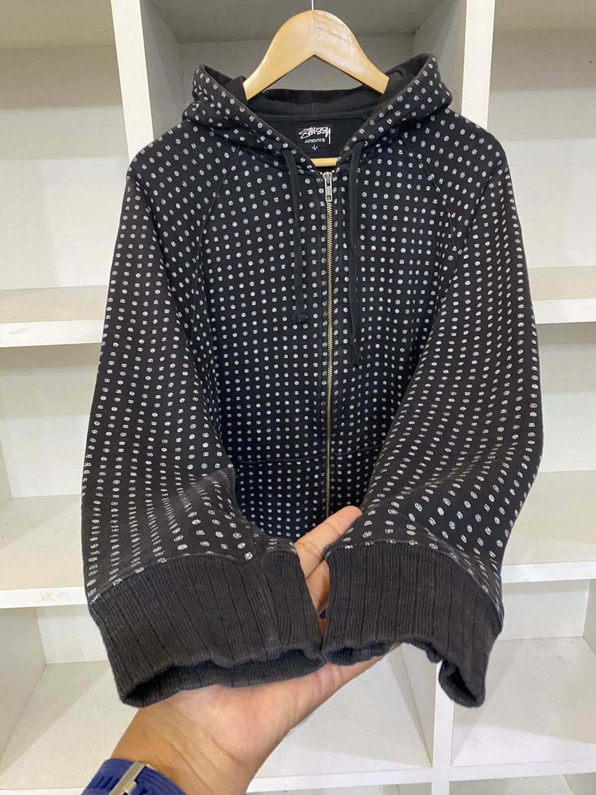Stussy Vintage Stussy OP Logo Zipper Hoodie Size US L / EU 52-54 / 3 - 6 Thumbnail