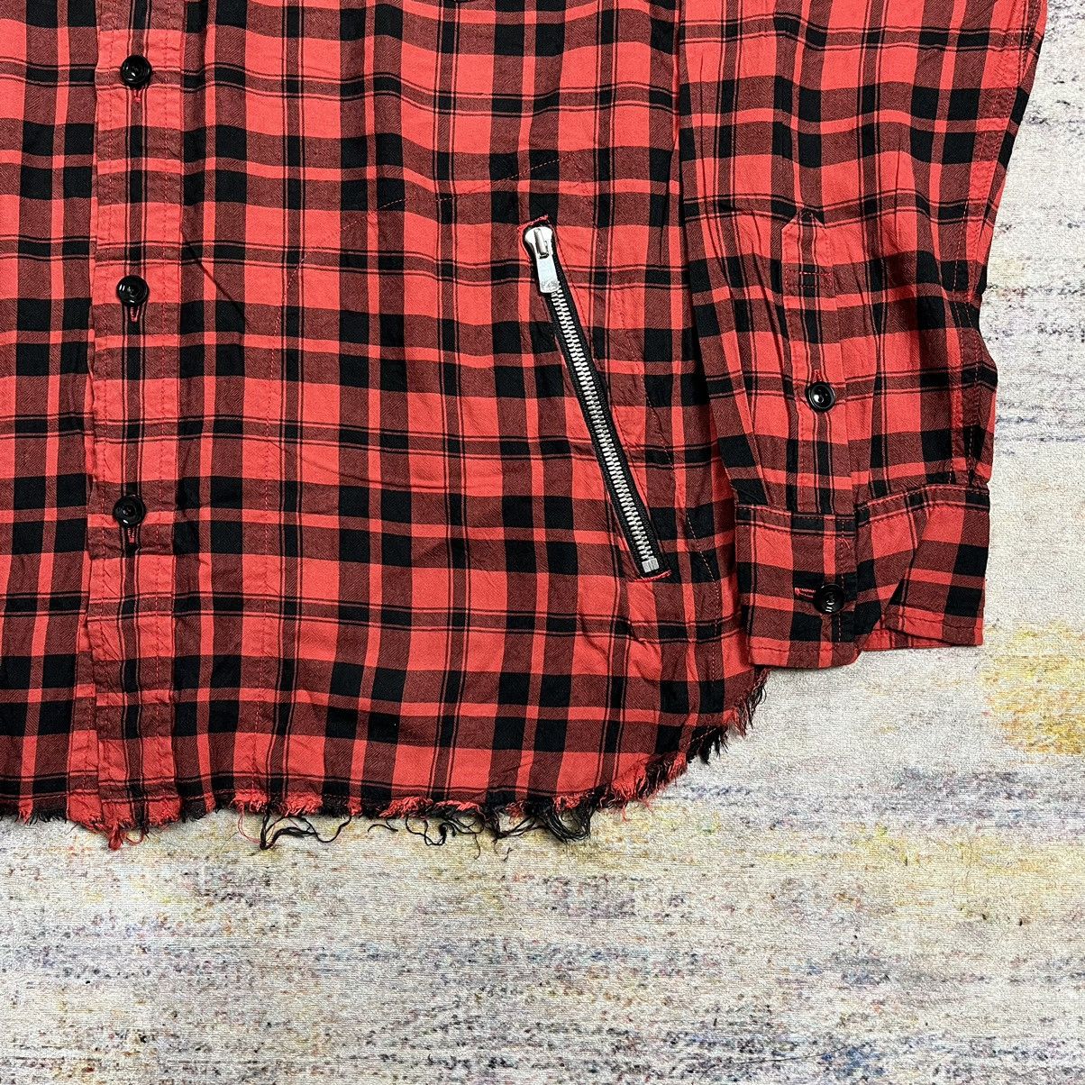 Beauty Beast × Japanese Brand Resound Clothing raw hem plaid shirt Size US M / EU 48-50 / 2 - 3 Thumbnail