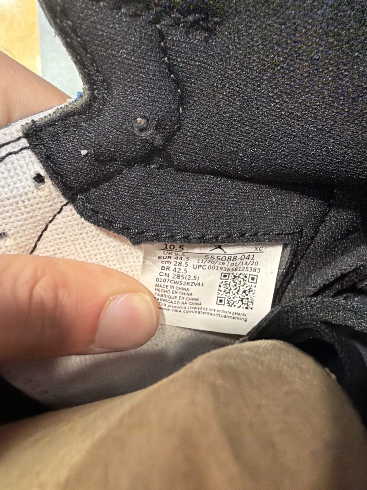 Jordan Brand Jordan 1 High Royal Toe Size-10.5 New Quick Shipping OG All Size US 10.5 / EU 43-44 - 8 Thumbnail