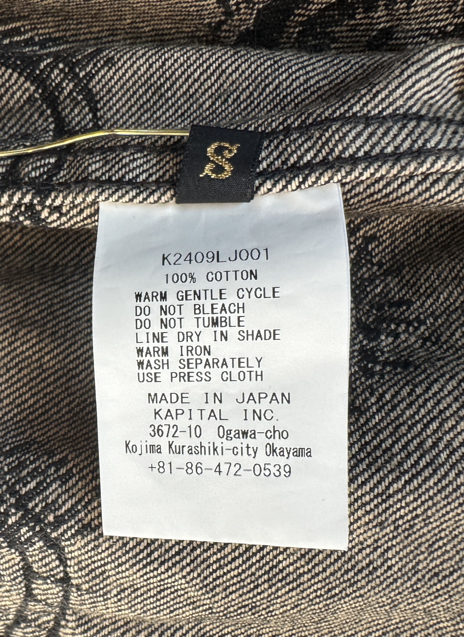 Kapital KAPITAL 12 OZ SPEAKEASY DENIM 3RD JKT (L's) BLACK SZ 1 Size S / US 4 / IT 40 - 8 Thumbnail