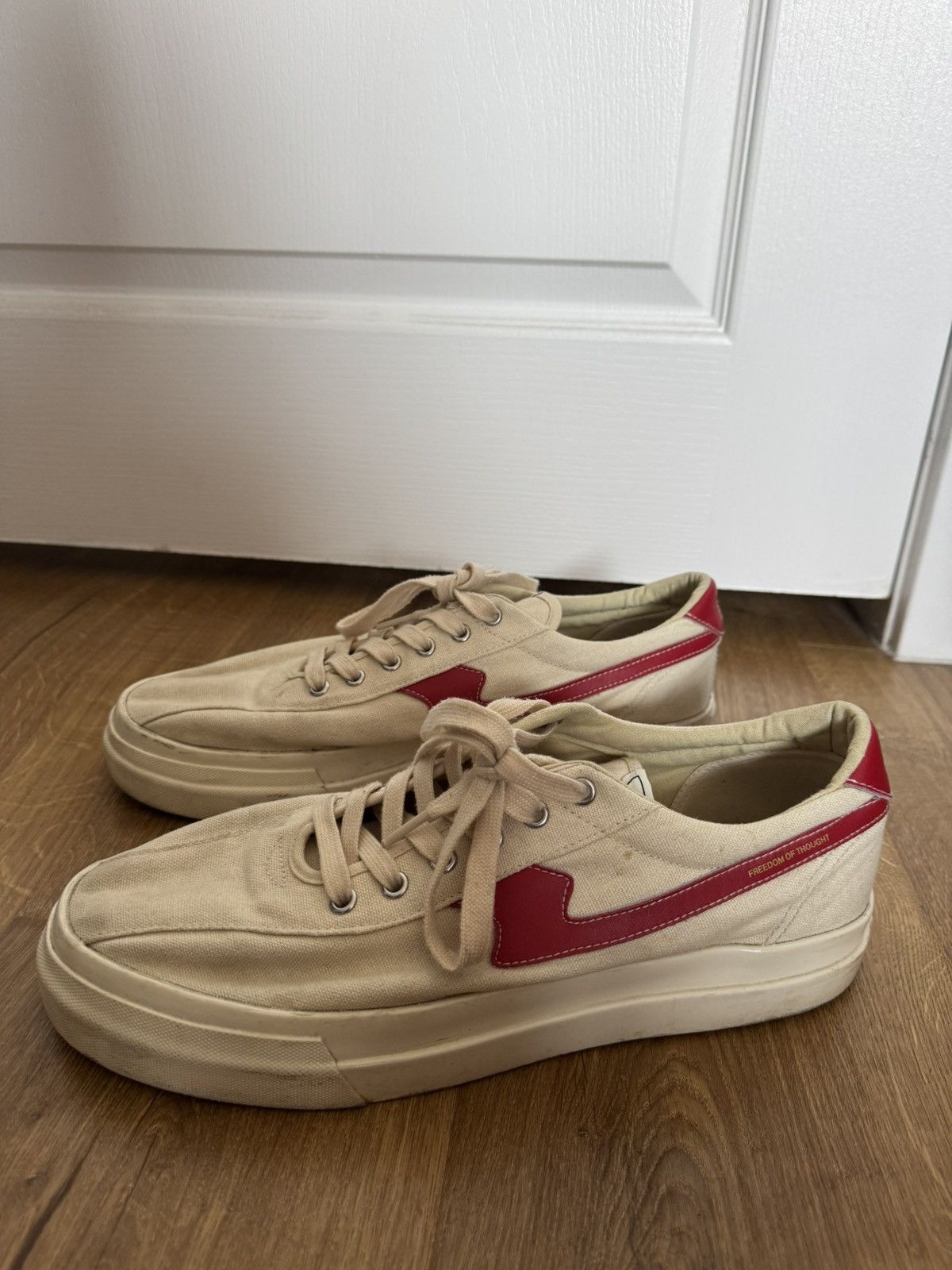 Stepney Workers Club STEPNEY WORKERS CLUB DELLOW S-STRIKE CUP CANVAS SNEAKER Size US 11.5 / EU 44-45 - 1 Thumbnail