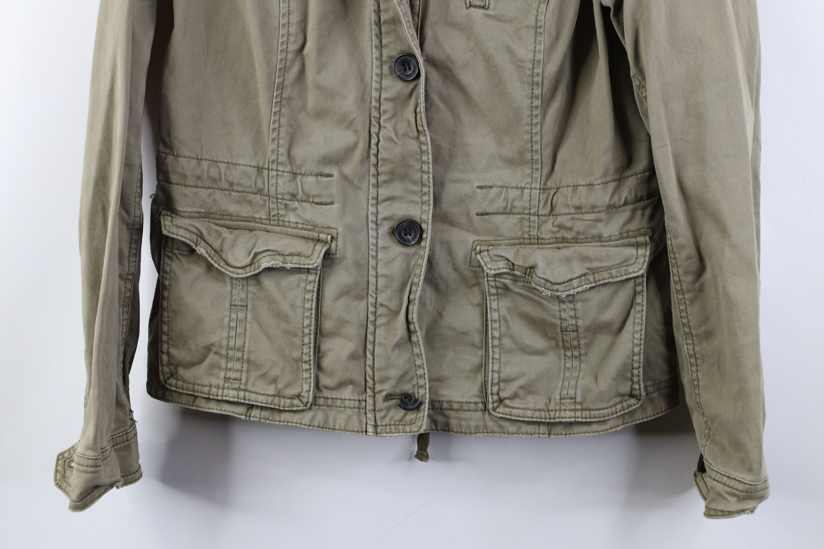 Abercrombie & Fitch Vintage 90s Y2K Abercrombie & Fitch Military Field Jacket Size L / US 10 / IT 46 - 3 Thumbnail
