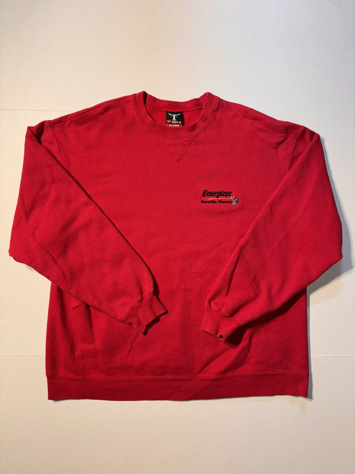 Hanes Vtg Hanes Beefy Energizer Bunny Missouri Promo 90s Crewneck Size US L / EU 52-54 / 3 - 1 Thumbnail