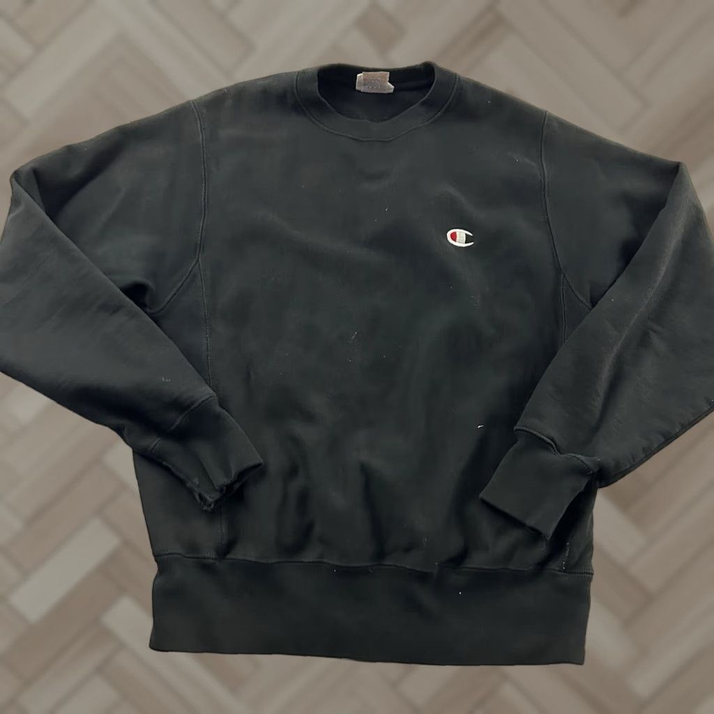 Champion Champion Sweatshirt Pullover Reverse Weave Men's S Black Size US S / EU 44-46 / 1 - 1 Thumbnail