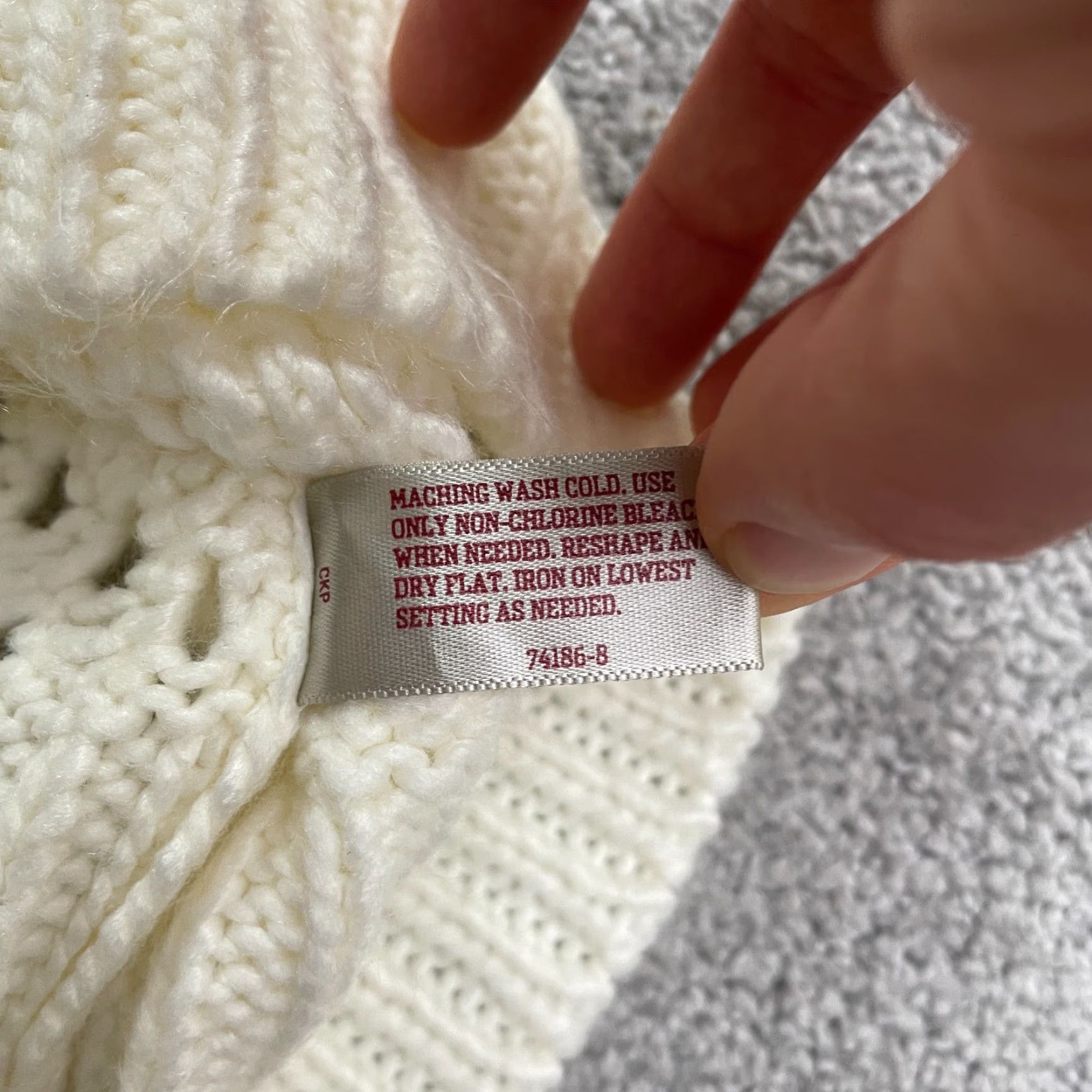 Vintage Arizona Jeans Sweater Womens Large White Open-Knit Crochet Pullover Breathable Lightweight Solid Crew Neck Casual Designer Size L / US 10 / IT 46 - 6 Thumbnail