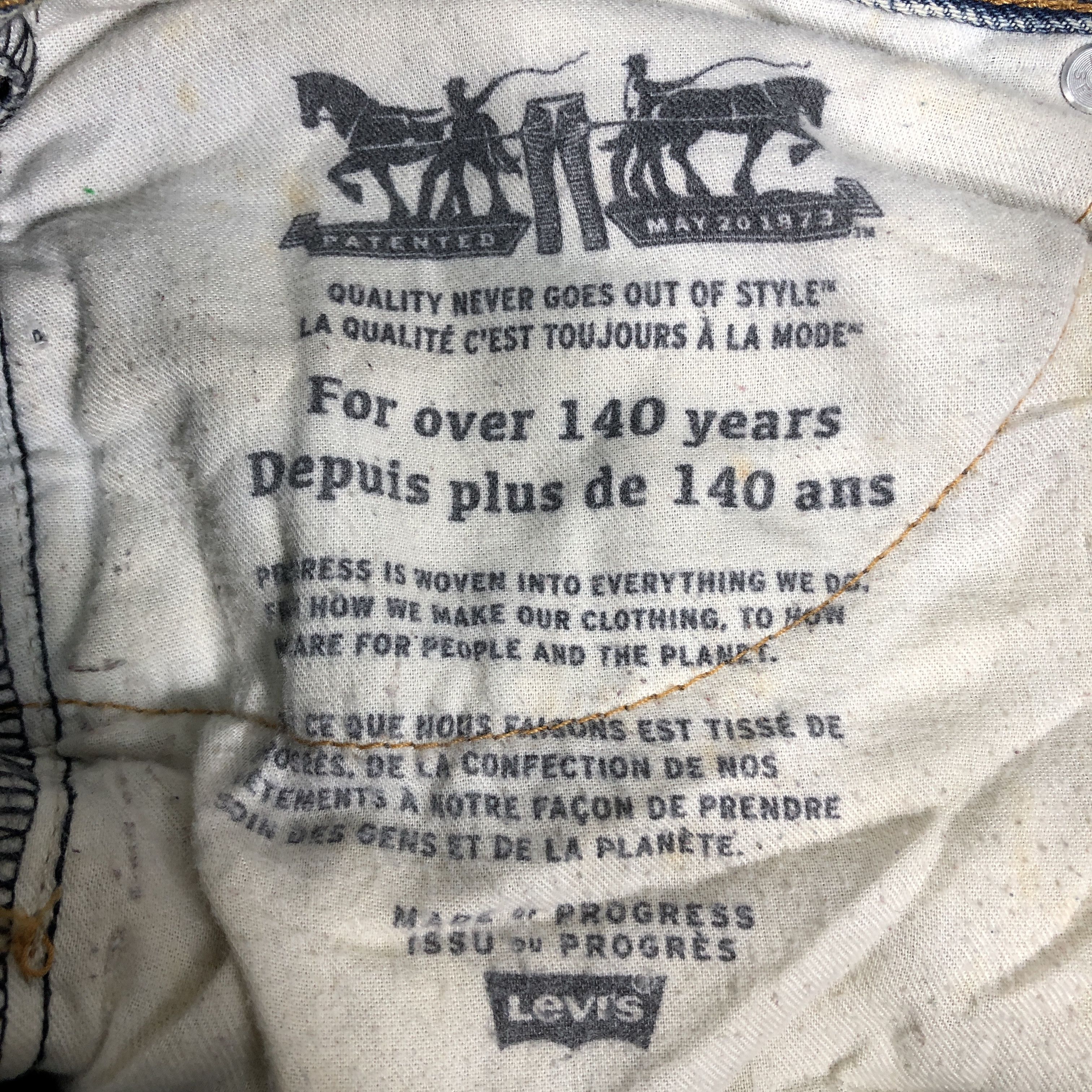 Levi's × Vintage Vintage Levis 505 Jeans Dirty L1026 Size US 36 / EU 52 - 12 Thumbnail