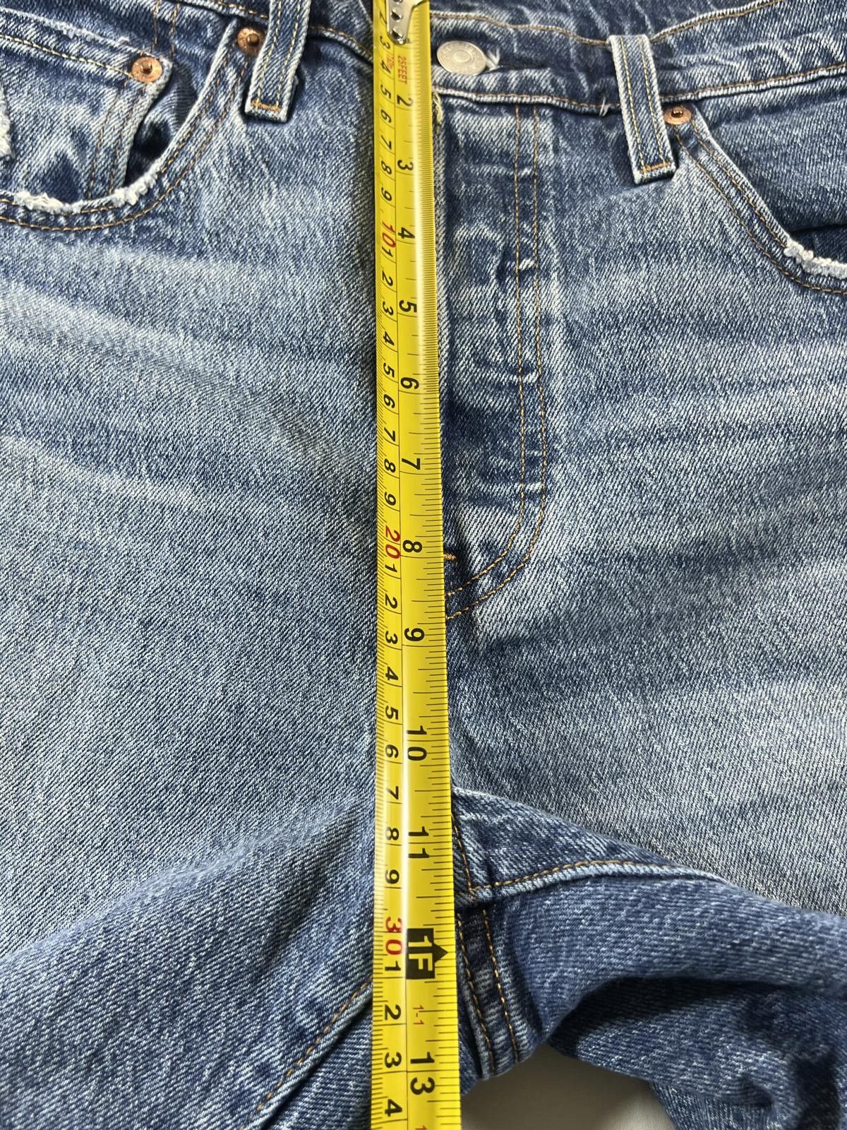 Unknown London Vintage Levi’s 501 Blue Distressed Denim Shorts 30 Size US 30 / EU 46 - 7 Thumbnail