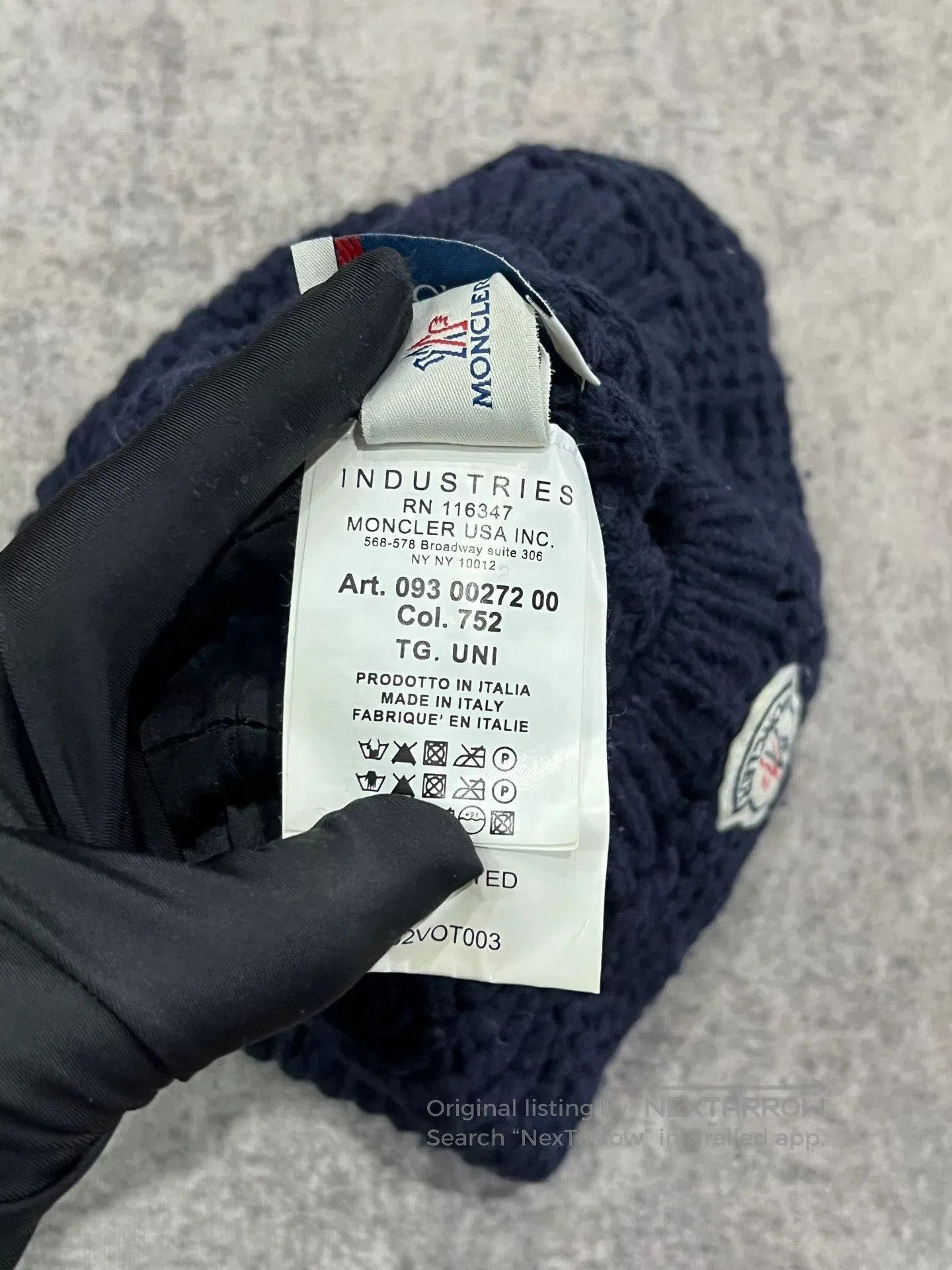 Moncler Moncler Knitted Wool Beanie Hat. Size ONE SIZE - 4 Thumbnail
