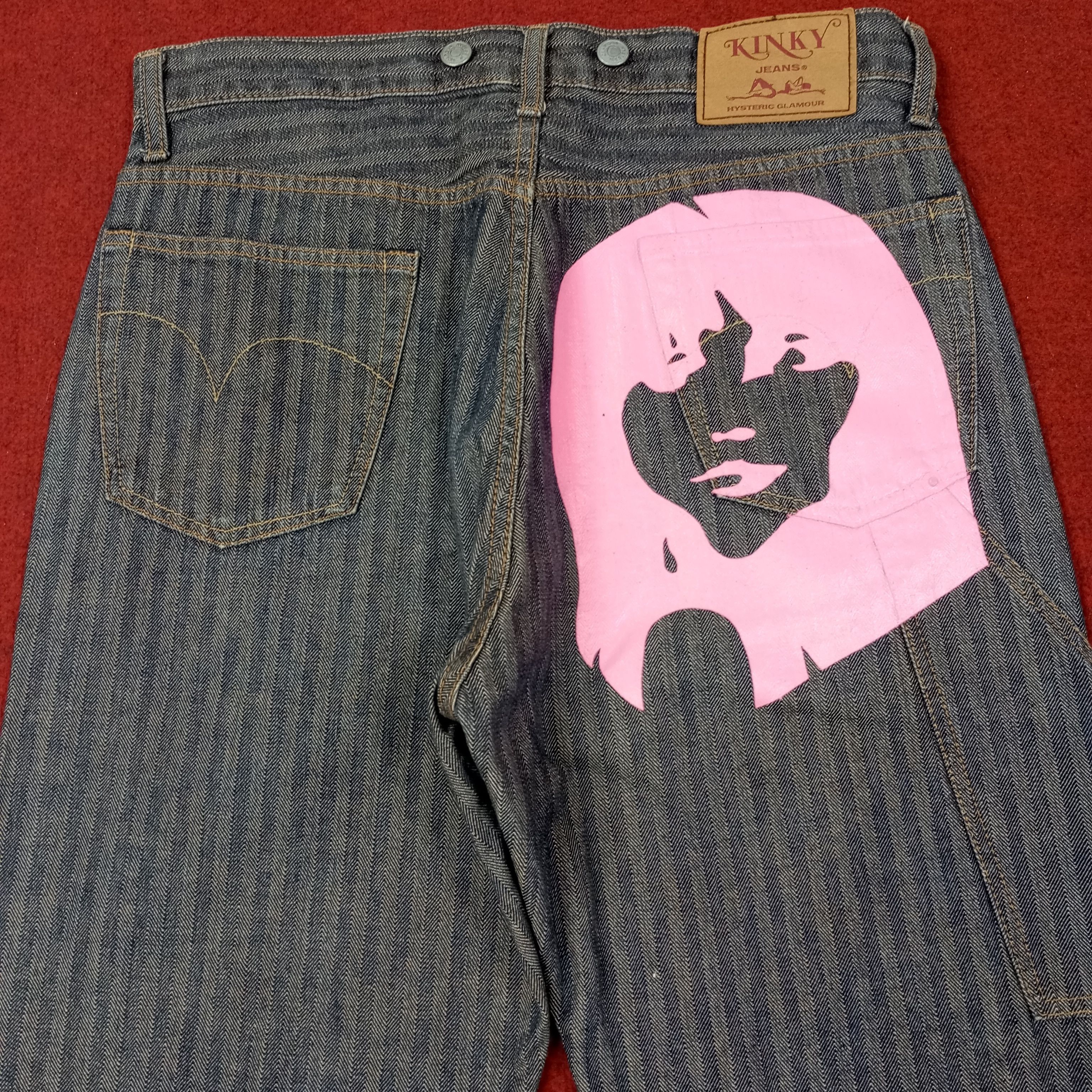Hysteric Glamour Vintage Hysteric Glamour Japanese Brand Custom Jeans c244n24 Size US 31 - 2 Thumbnail