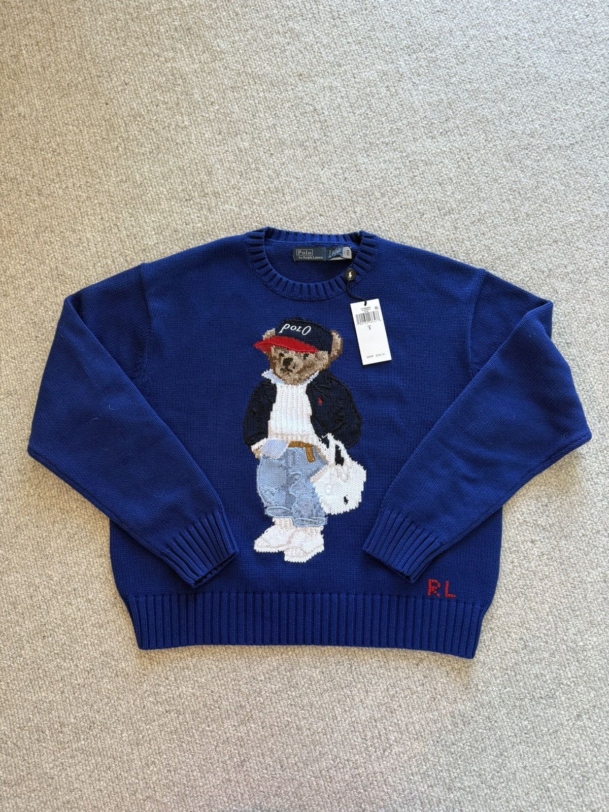 Polo Ralph Lauren Ralph Lauren Polo Bear Navy Crewneck Sweater Size S / US 4 / IT 40 - 1 Thumbnail