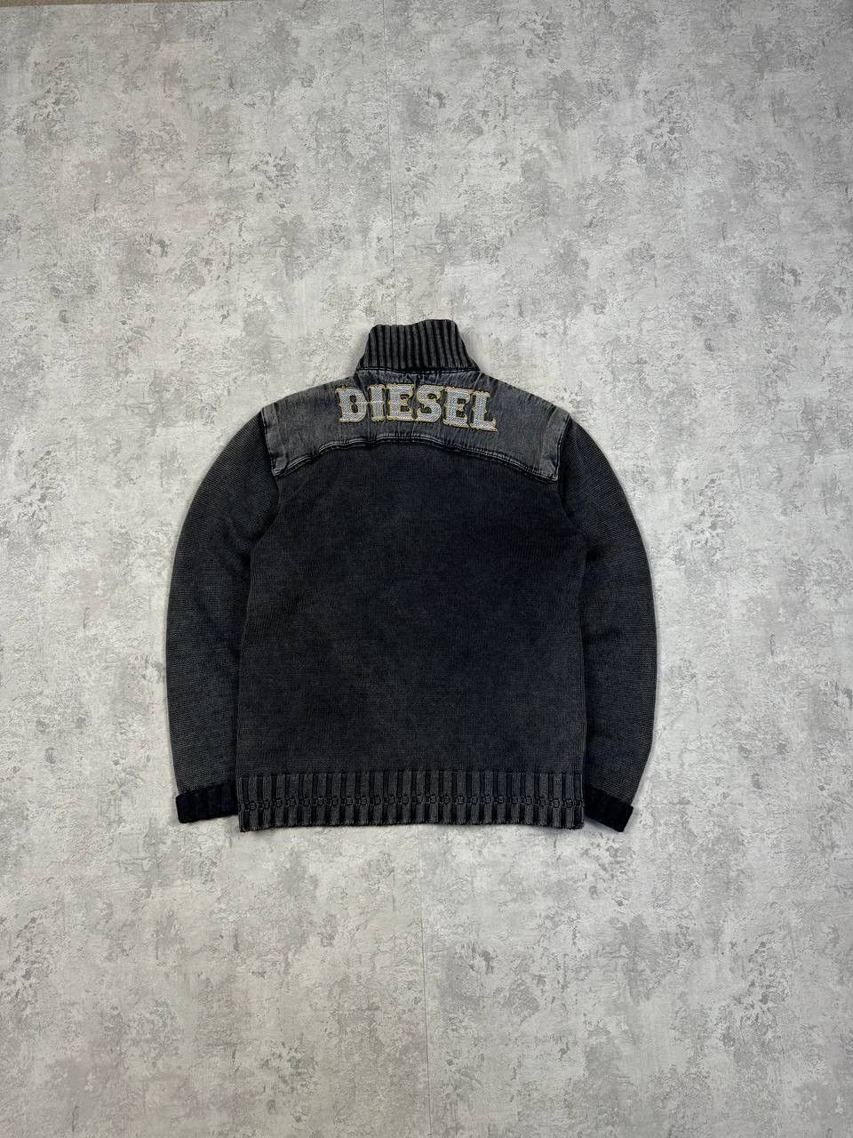 Diesel RARE Vintage Diesel Avant Garde Knit Zip Sweater Size M Size US M / EU 48-50 / 2 - 8 Thumbnail