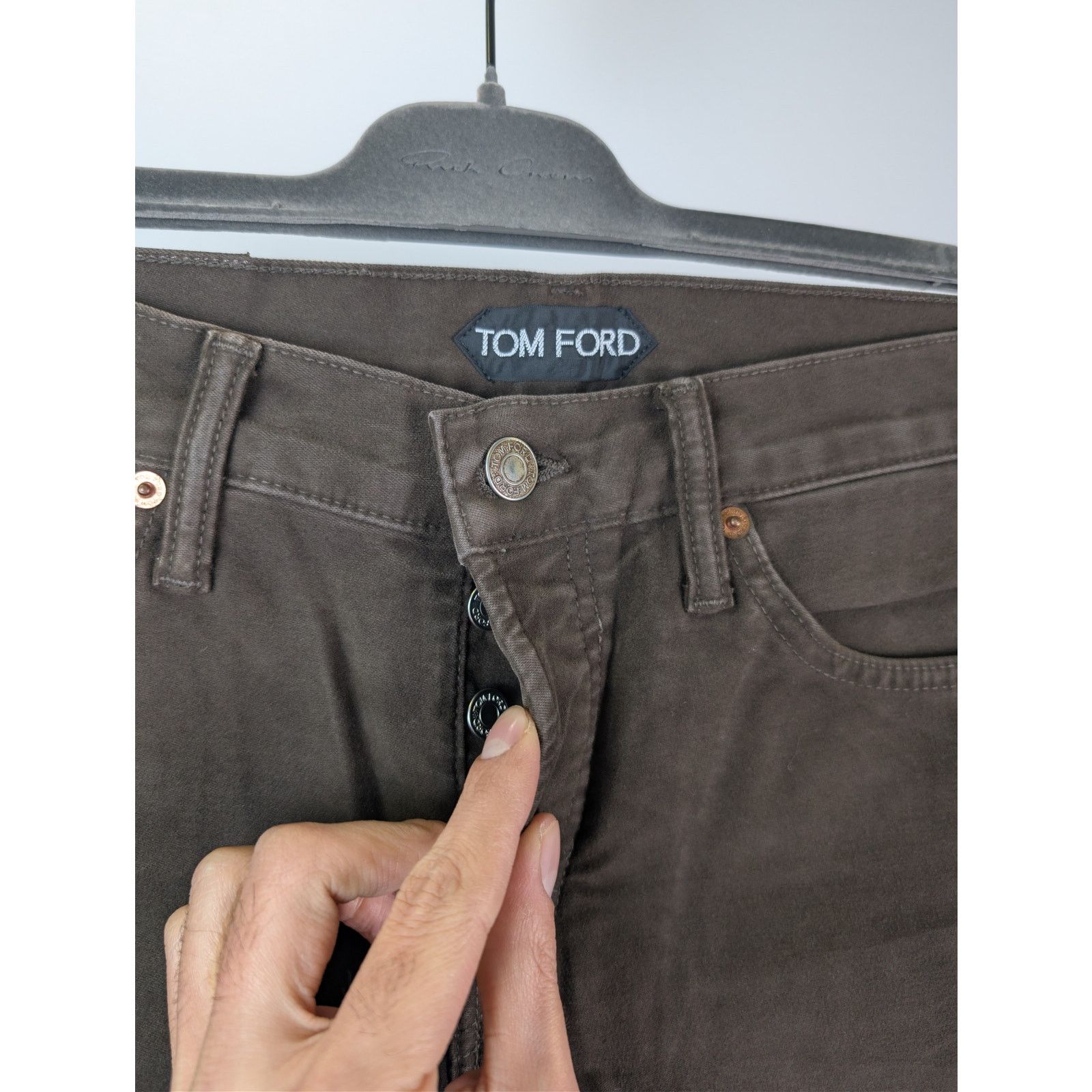 Tom Ford o1rshd1 Slim Fit Denim Jeans in Cafe Brown 30 Size US 30 / EU 46 - 6 Thumbnail