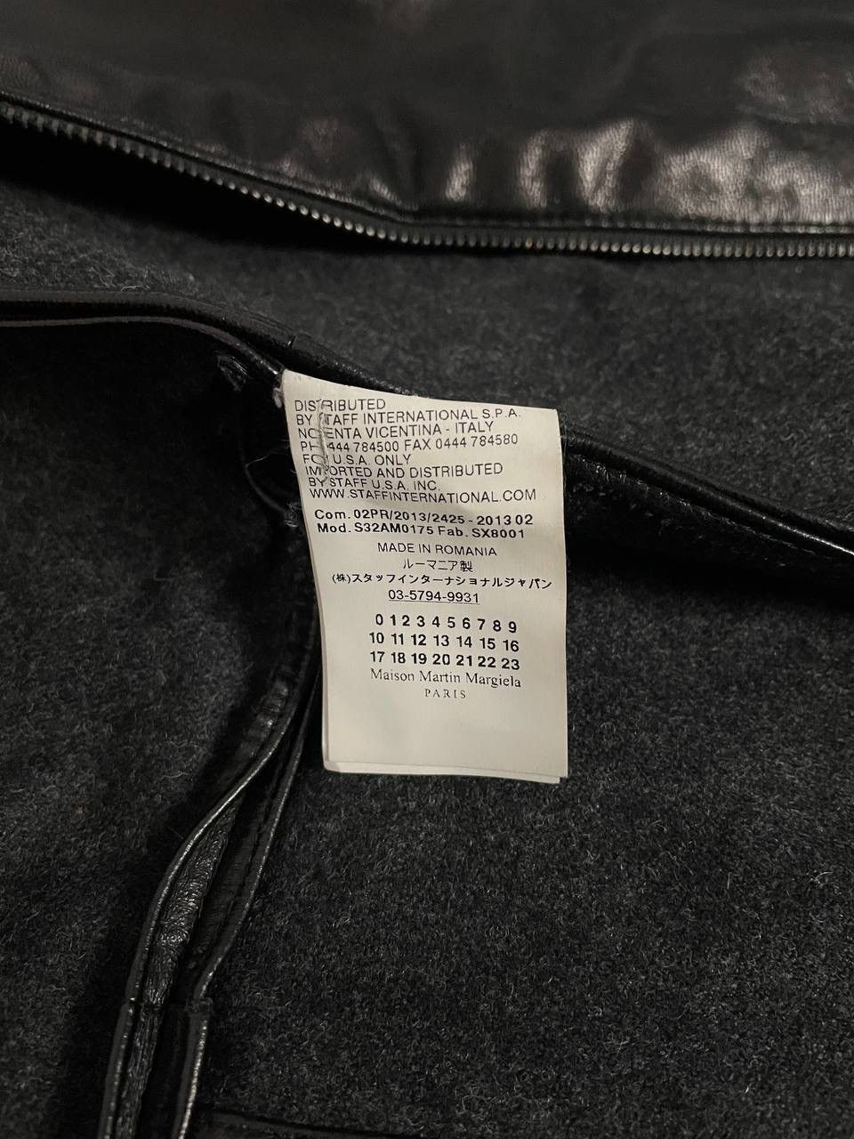 Maison Margiela Maison Margiela Leather Biker Black Jacket Size US XS / EU 42 / 0 - 12 Thumbnail