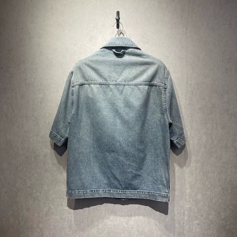 Louis Vuitton Louis Vuitton Blue Lumbering Denim Short Sleeve Shirt Size US M / EU 48-50 / 2 - 2 Thumbnail