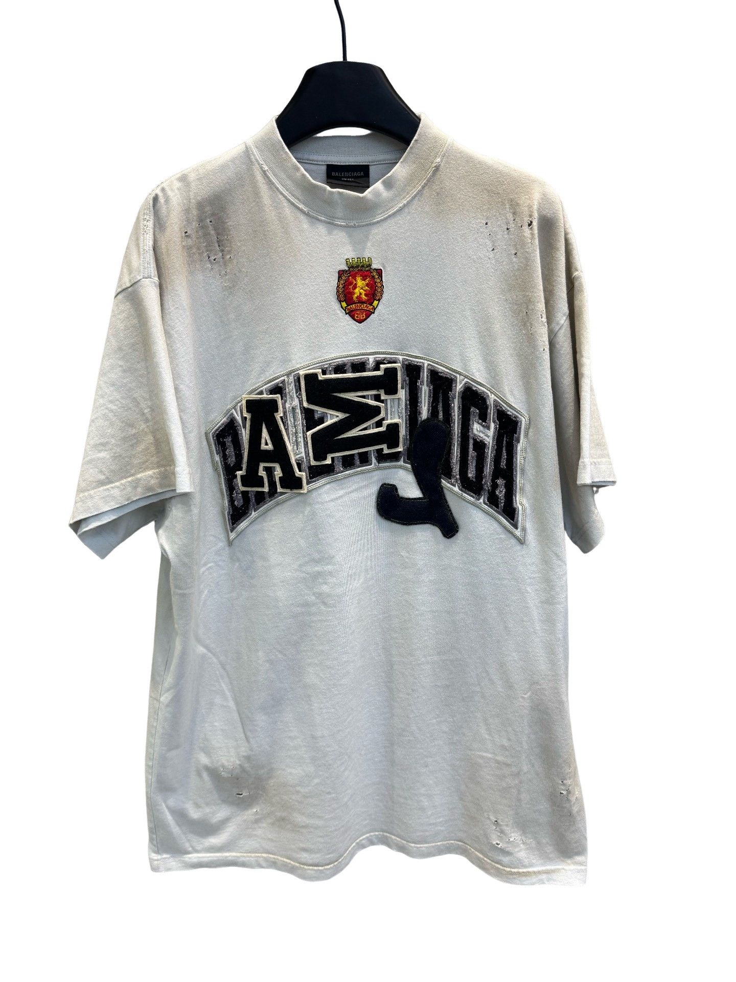 Balenciaga Balenciaga Manchester United Distressed T-Shirt Size S Size US S / EU 44-46 / 1 - 1 Thumbnail