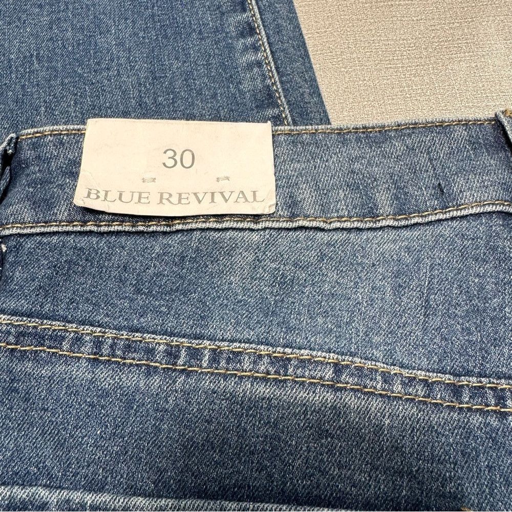 Other NWT New $169 Blue Revival Rhinestones Straight Leg Jeans Si Size 30" / US 8 / IT 44 - 9 Thumbnail
