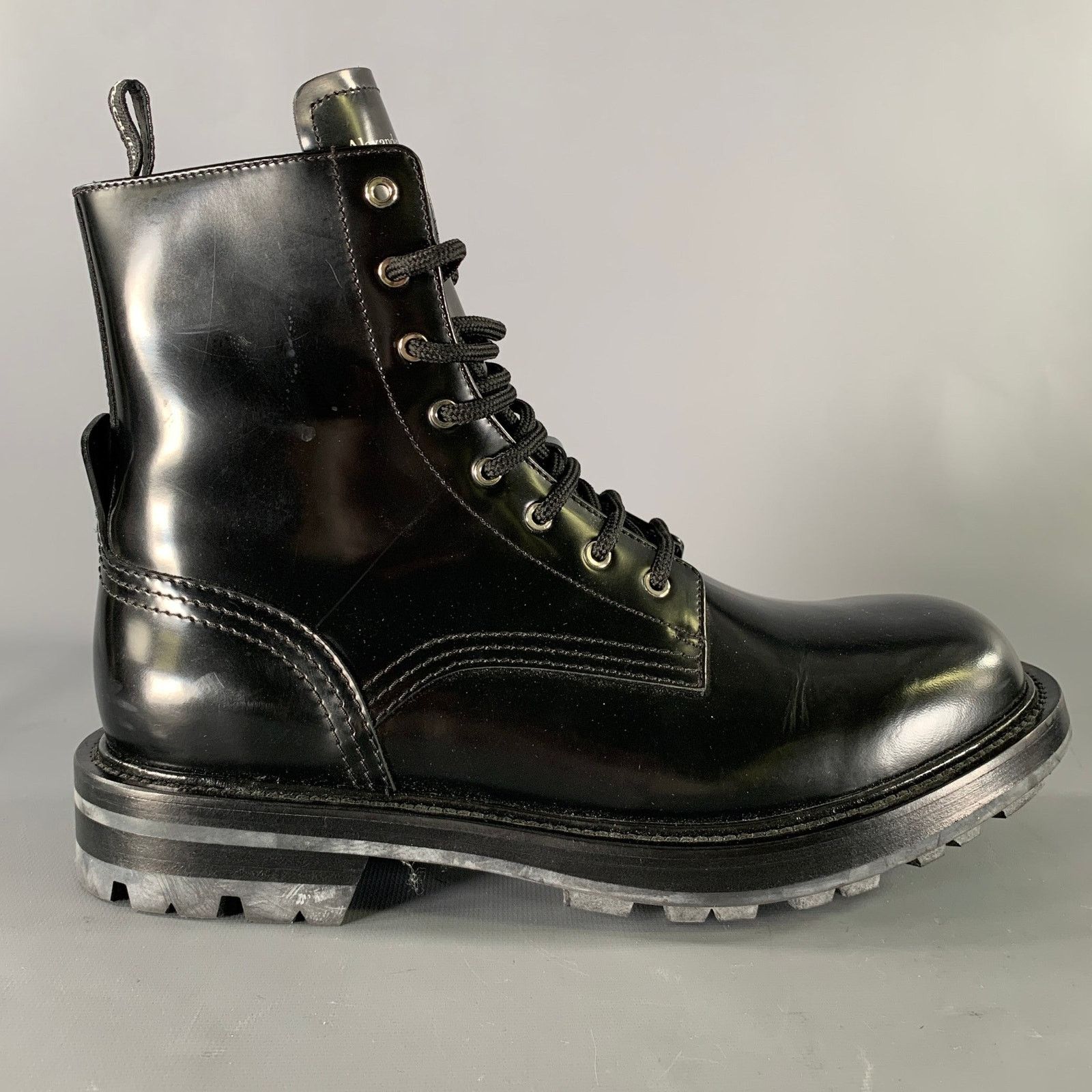 Alexander McQueen ALEXANDER MCQUEEN Size 8.5 Black Leather Lace Up Boots Size US 8.5 / EU 41-42 - 2 Thumbnail