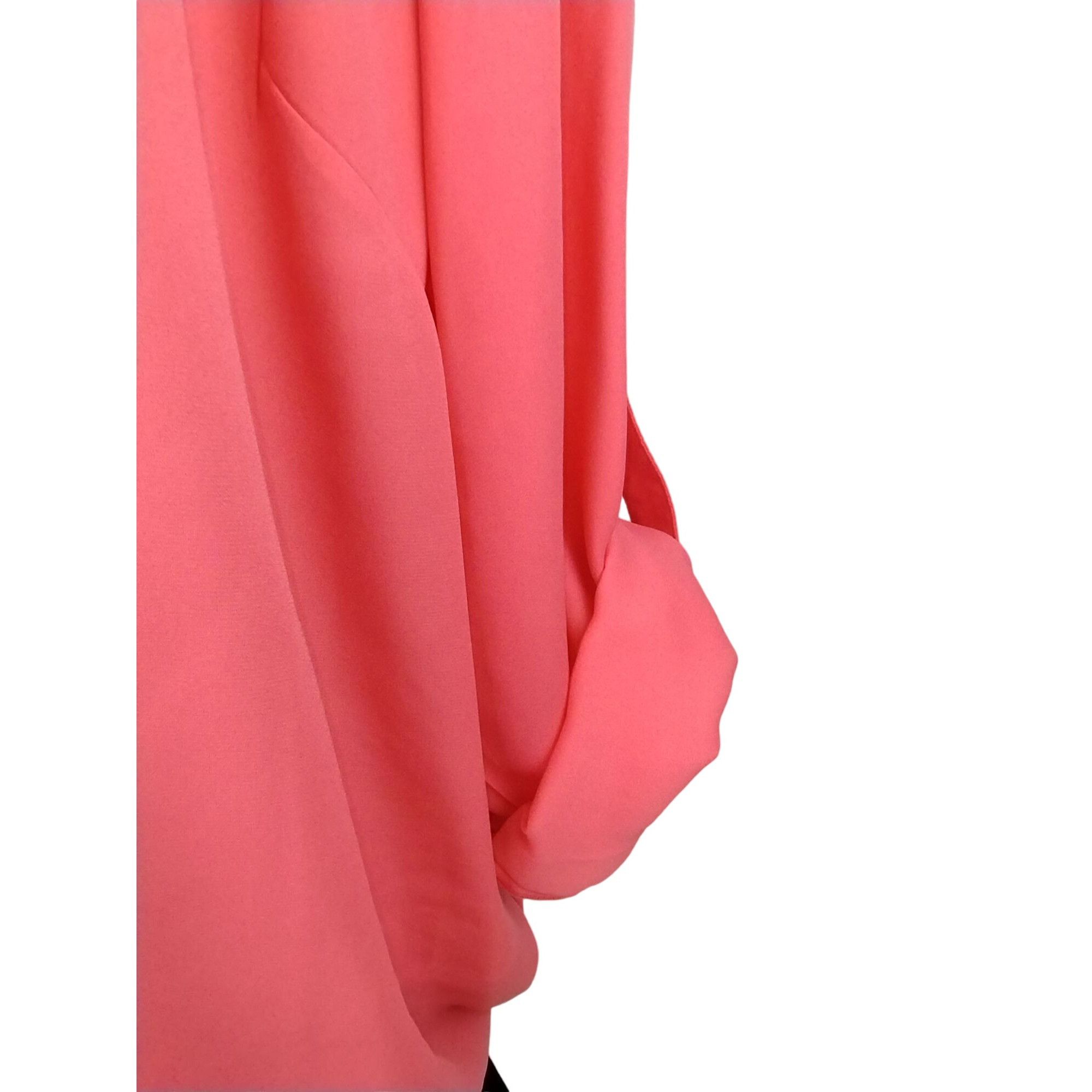 Other Zac and Rachel Womens 2X Pink V-Neck Rolled Sleeve Blouse wi Size 3XL / US 20-22 - 4 Thumbnail