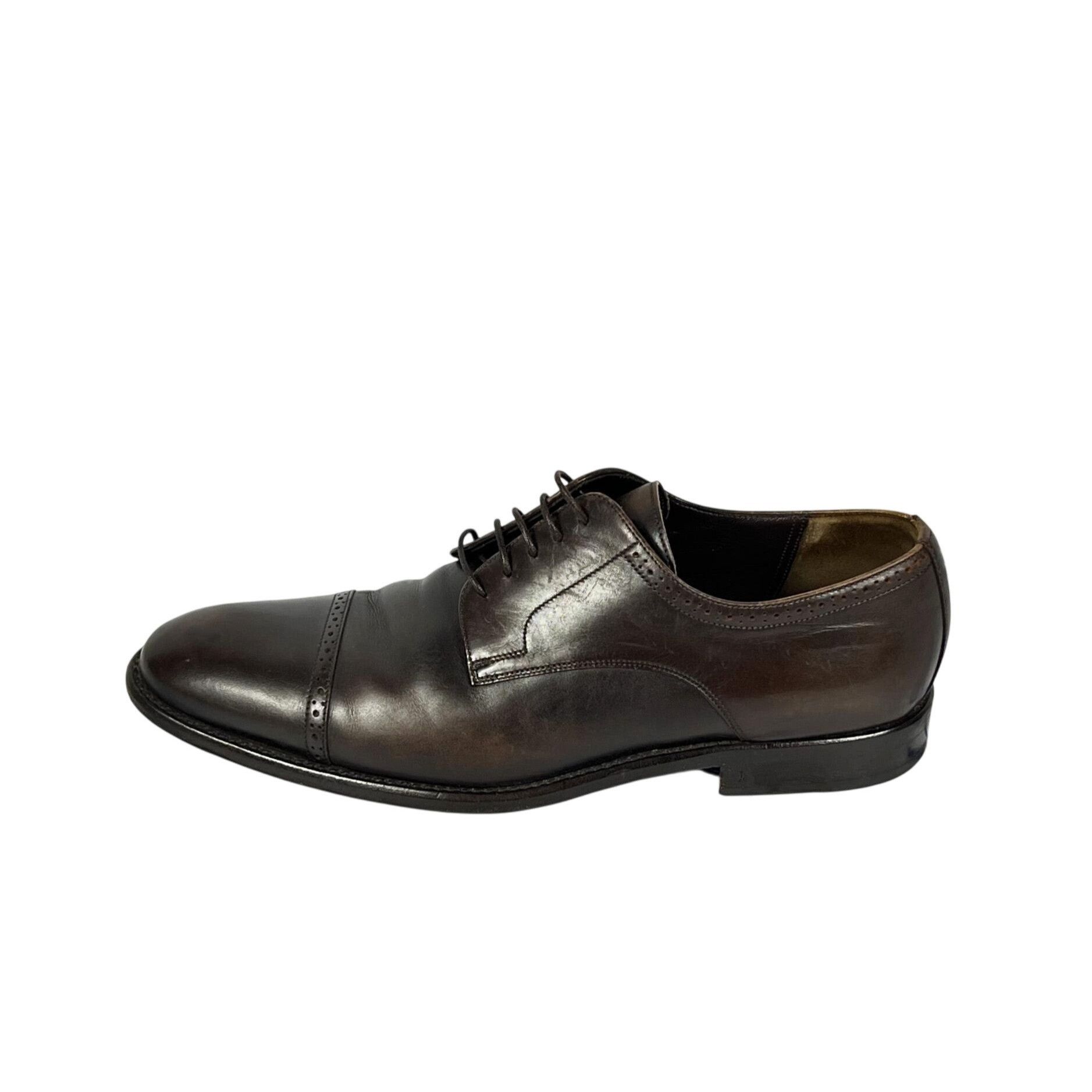 Bally Bally Cango Moka Leather Oxford Shoes US 10.5 Pre-owned Size US 10.5 / EU 43-44 - 11 Thumbnail