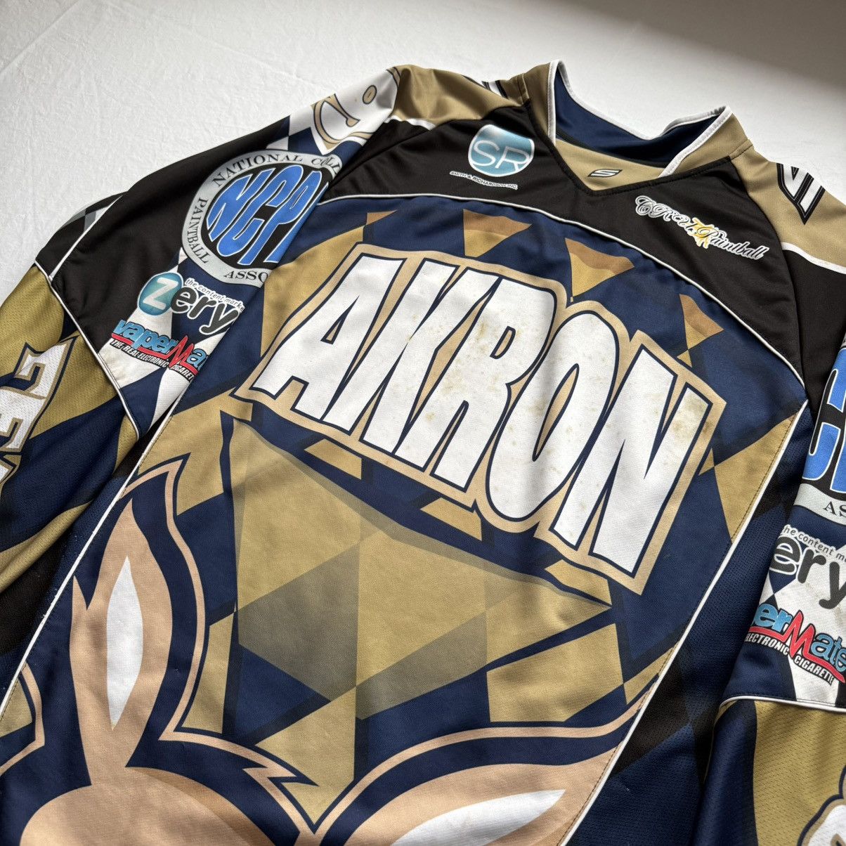 Vintage Vintage Akron Long-sleeve Graphic Racing Jersey XL Y2K Size US XL / EU 56 / 4 - 2 Thumbnail