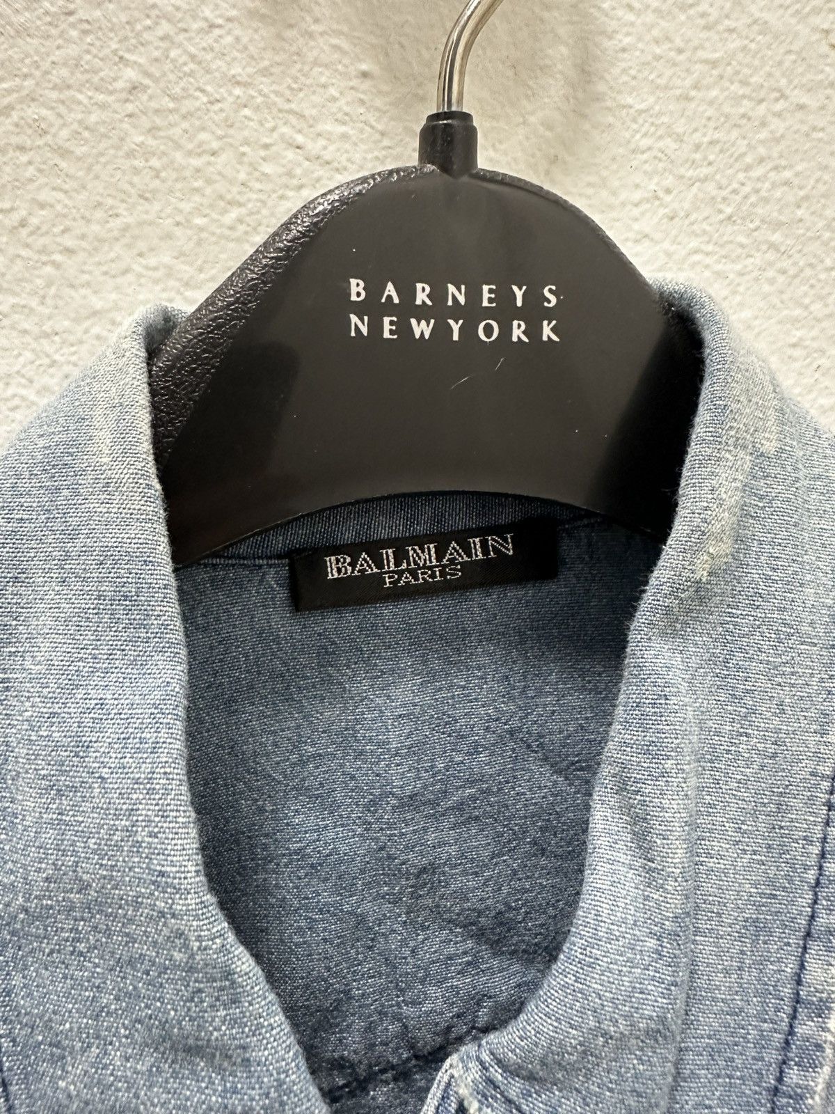 Balmain BALMAIN 2011 Denim Shirt Circle Size M DECARNIN Size US M / EU 48-50 / 2 - 4 Thumbnail