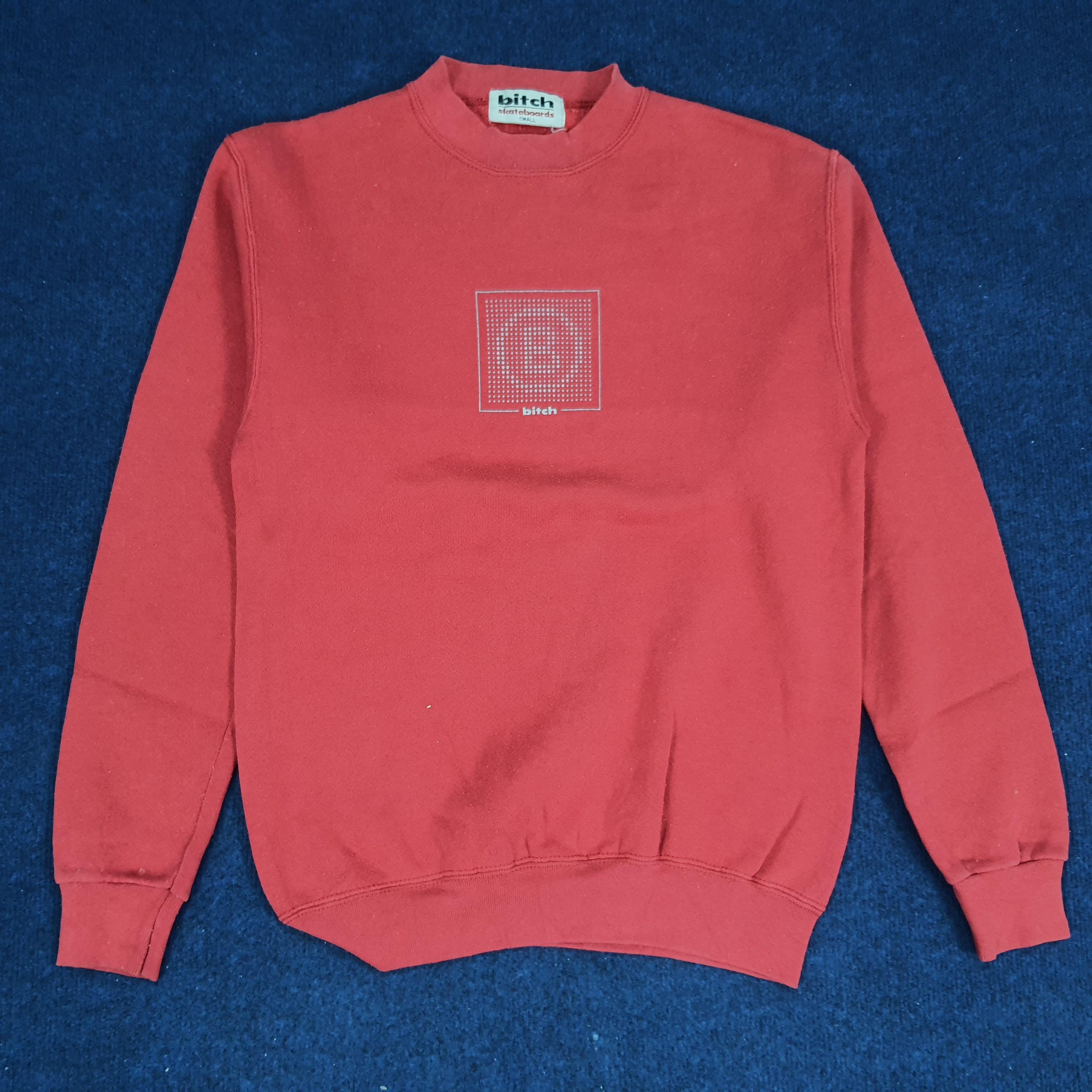 Vintage Vintage BITCH Skateboards Streetwear Sweatshirt Size US XS / EU 42 / 0 - 1 Thumbnail