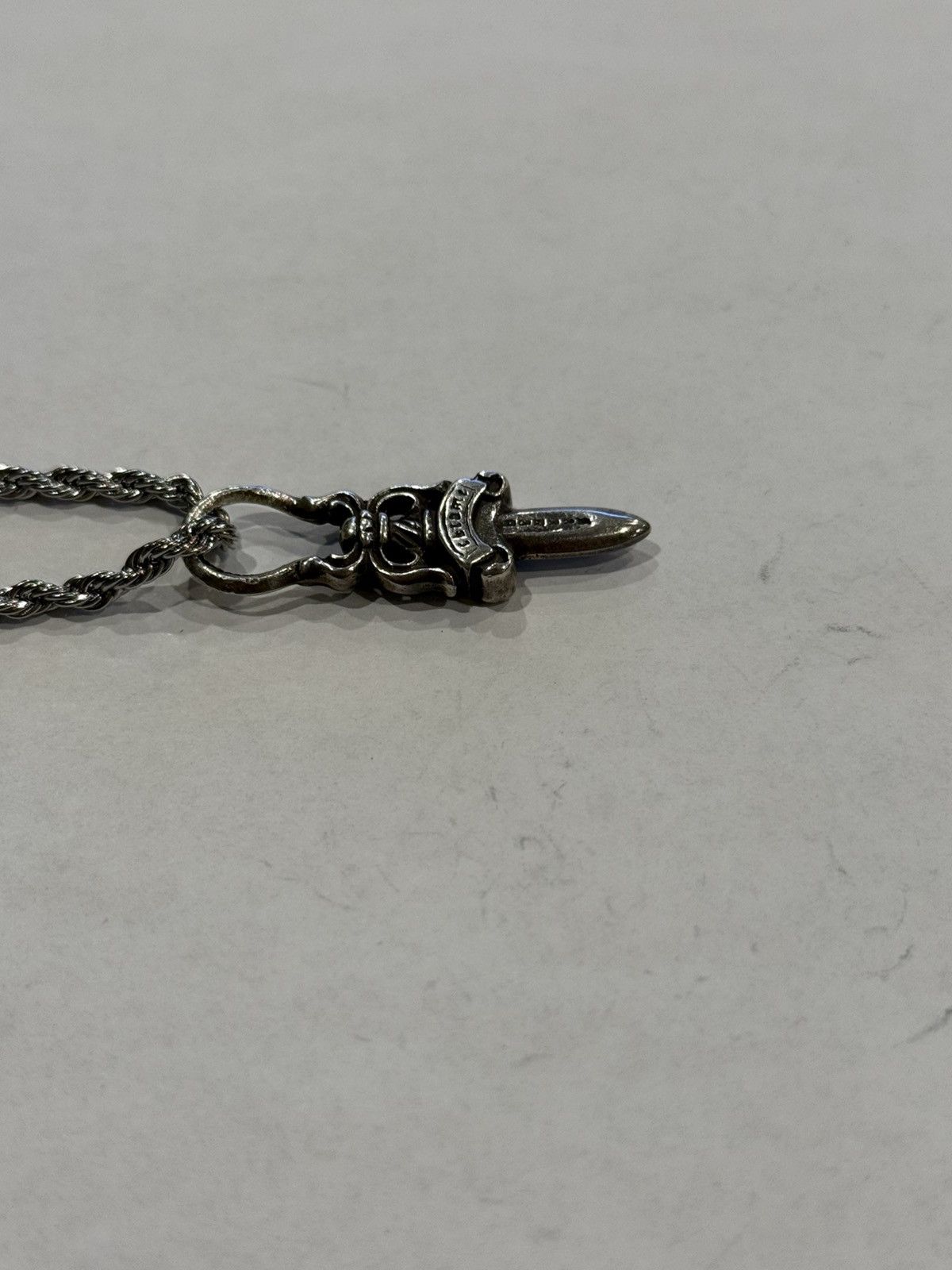 Chrome Hearts Chrome Hearts Dagger Pendant Silver Rope Chain Necklace 925 Size ONE SIZE - 7 Thumbnail