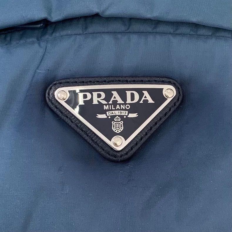 Prada Prada Blue triangle logo hooded zipper jacket 2501-Nextarro Size US S / EU 44-46 / 1 - 6 Thumbnail
