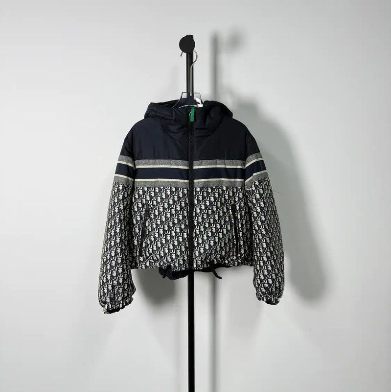 Dior Dior Colorblocked Cotton Puffer Jacket for Women 0089 Size XS / US 0-2 / IT 36-38 - 1 Thumbnail